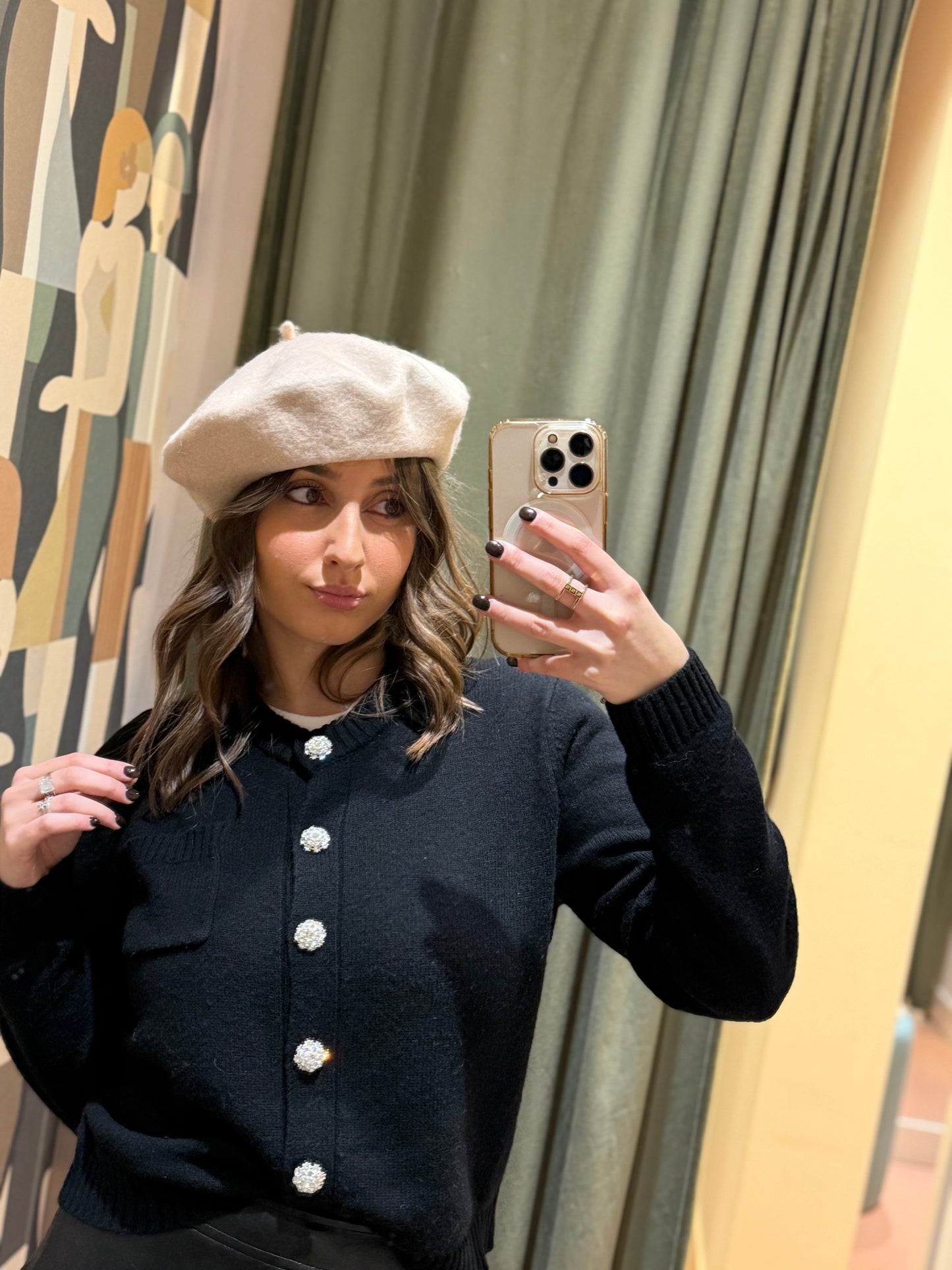 Basco in lana e viscosa (disponibile in più colori)