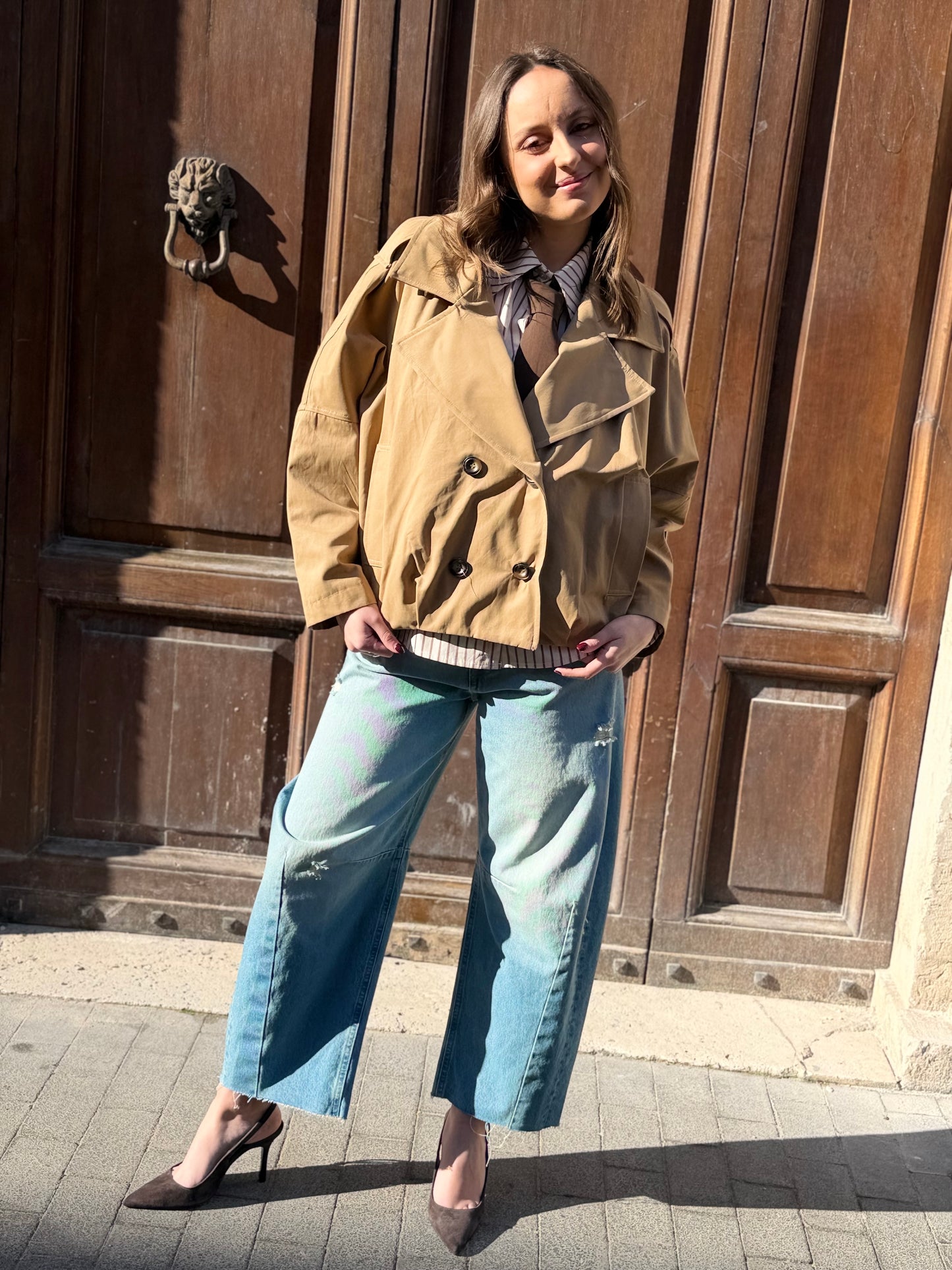 Haveone Trench corto CAMMELLO