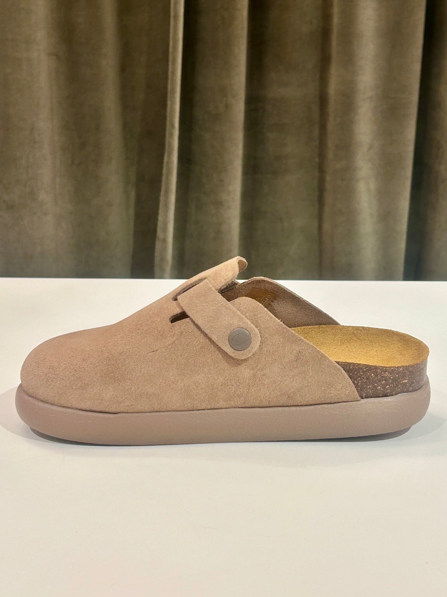 Scholl FAE CHUNKY DARK BEIGE SUEDE