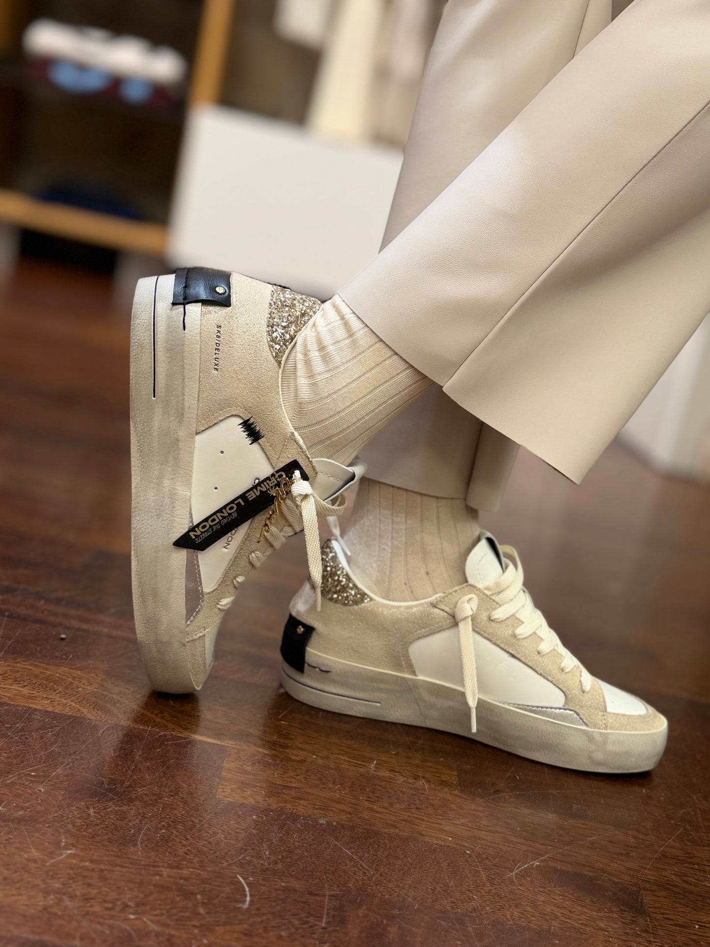 Tensione in Pantalone trombetta BURRO