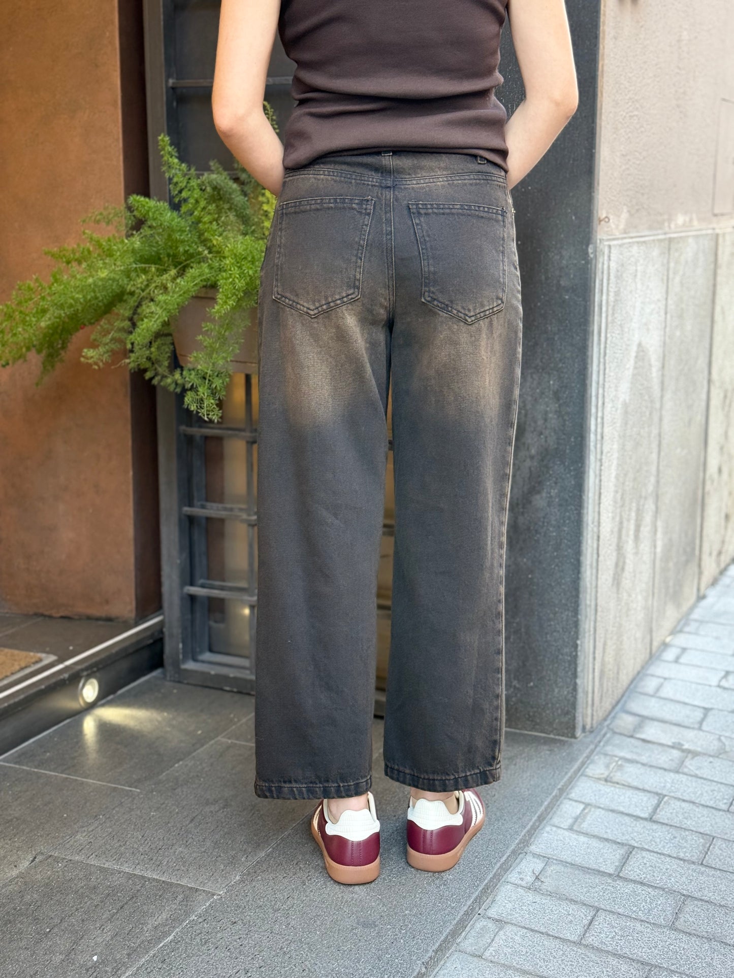 Tensione In Jeans balloon marmorizzato