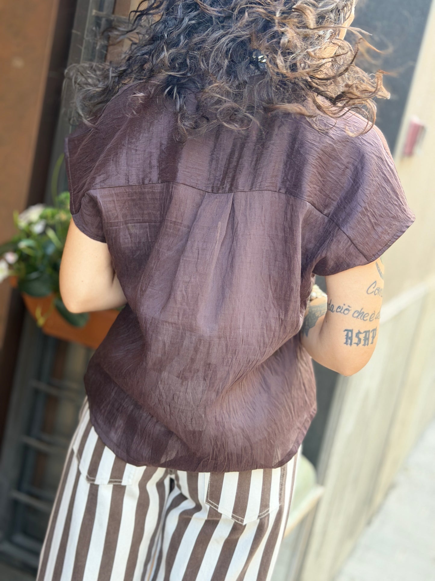 Tensione in Camicia Toscanello, caffè e india