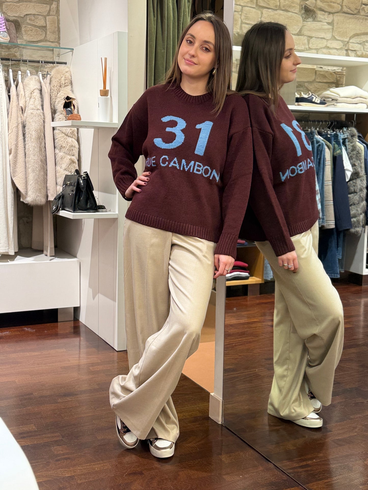 Tensione in Maglia "RUE CAMBON" BORDEAUX