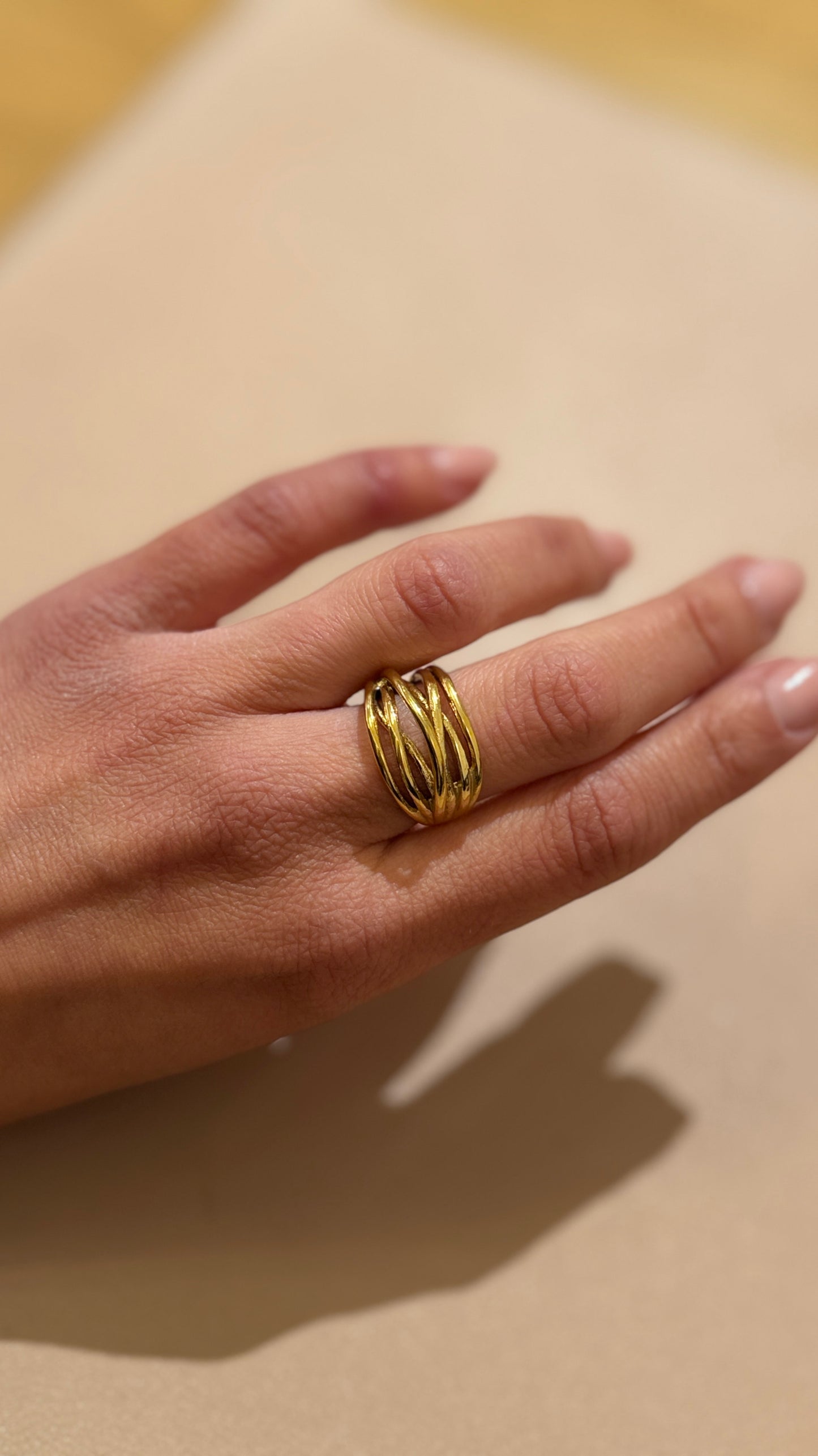 Anello multi fasce Oro