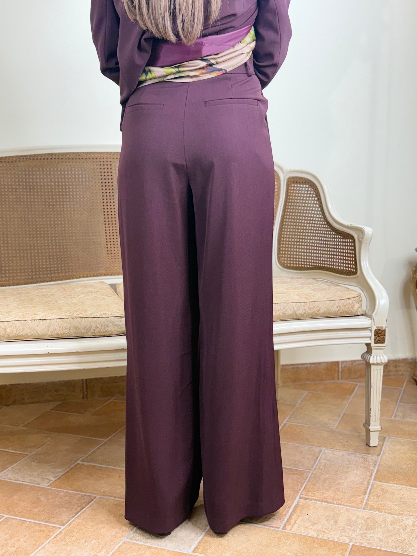 Anonyme Pantalone RING TROUSER burgundy