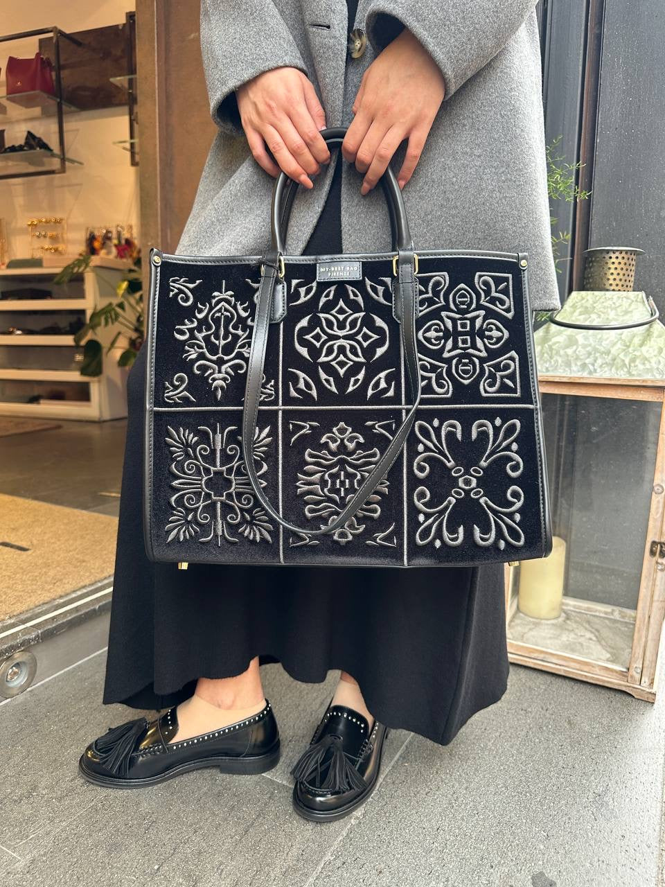 My Best Bag ATENA LISBONA VELVET BLACK