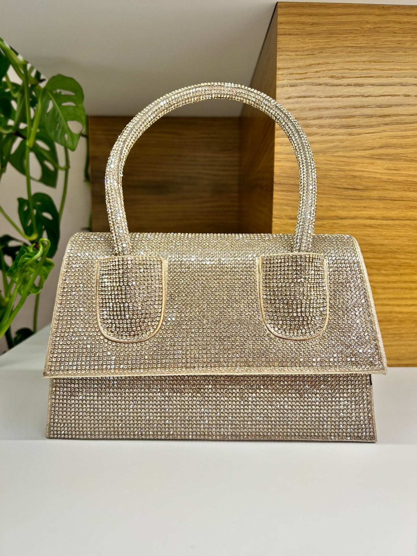 Albano Mini bag strass - disponibile argento oro e nera