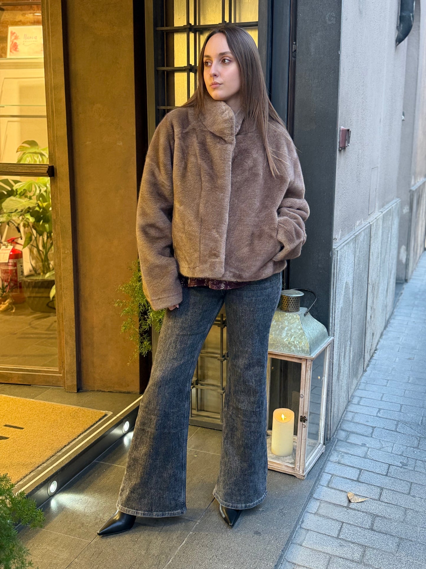 Ecopelliccia ANASTASIA Nocciola