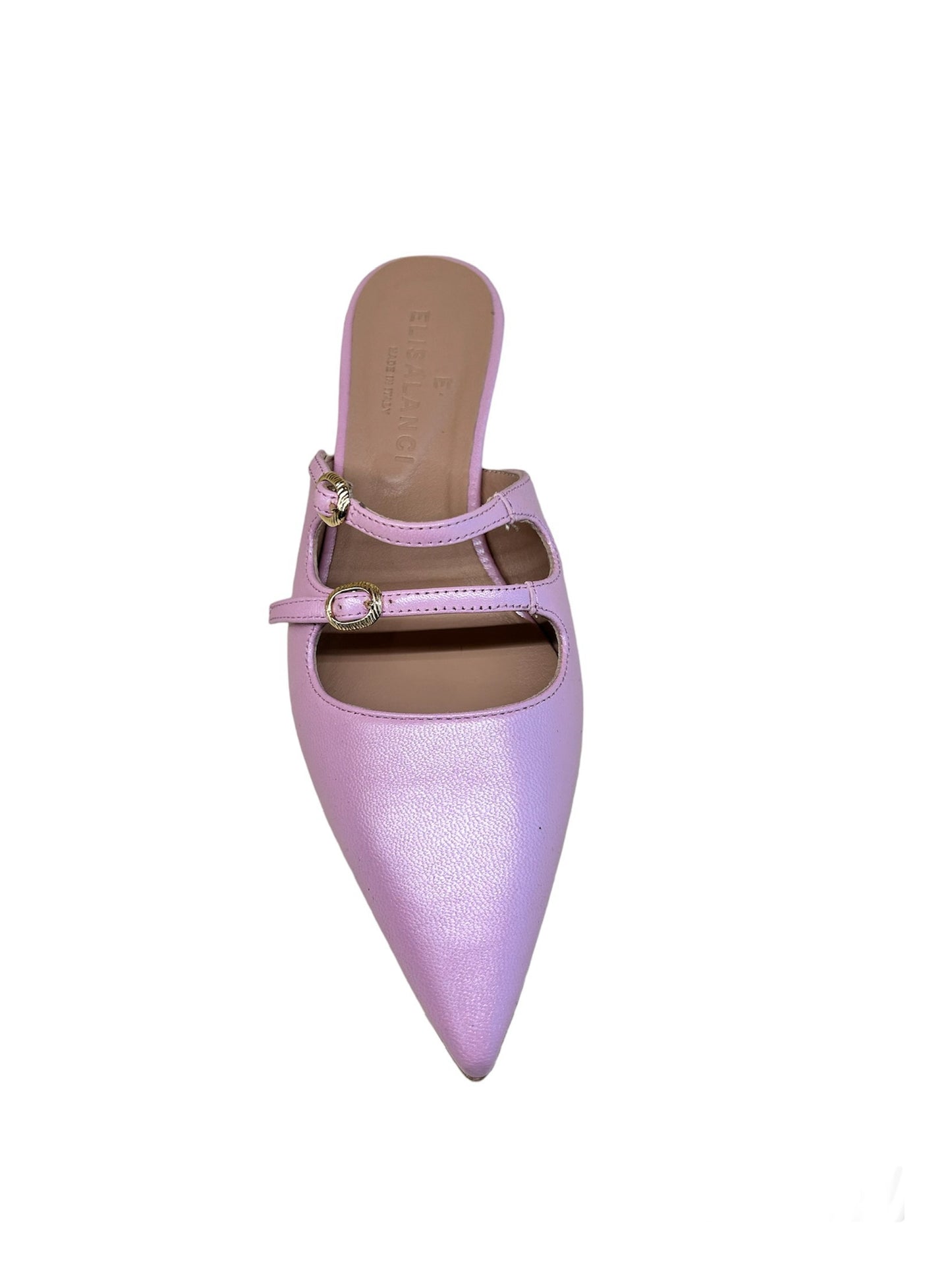 Elisa Lanci-LUCILLE-Mules doppio cinturino bubble