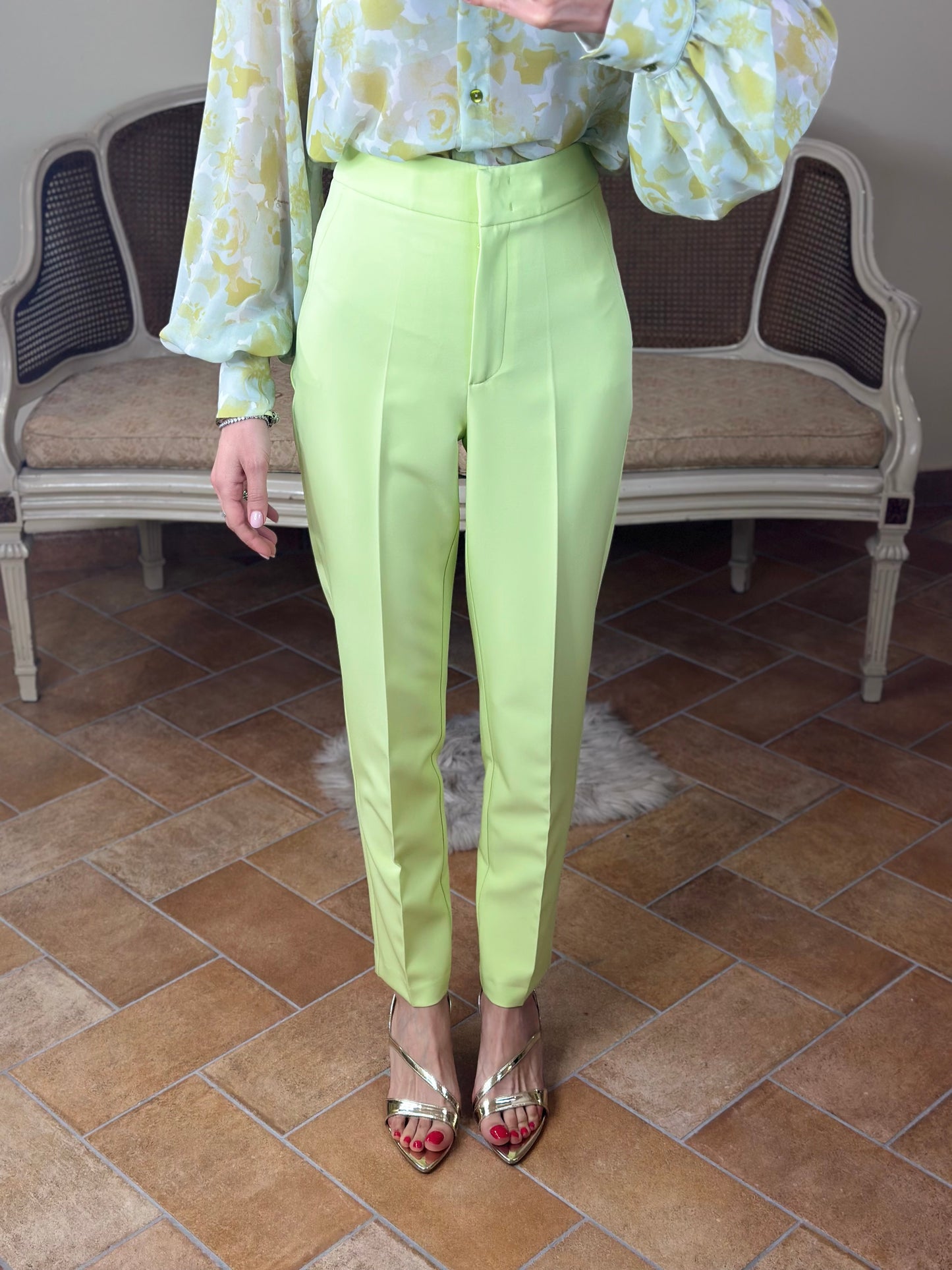 Silence Limited SHAWL PANTS light green