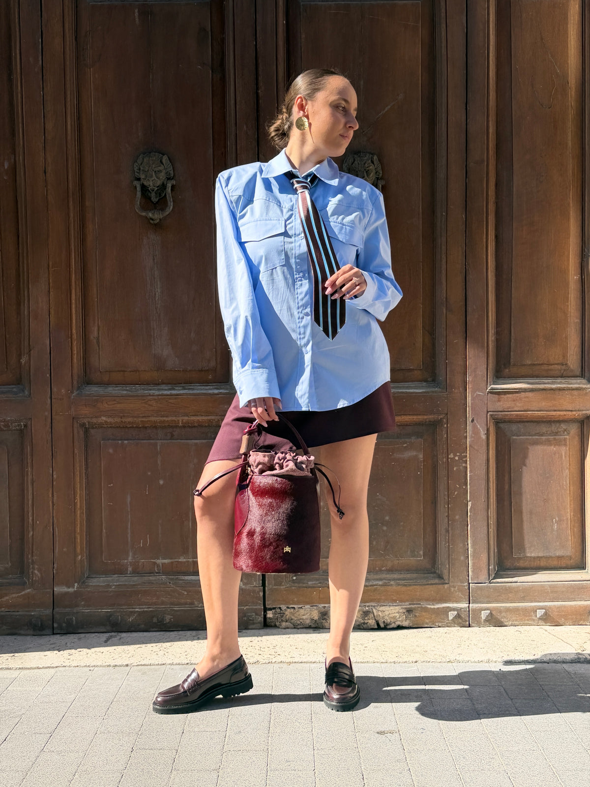 Tensione in gonna corta BORDEAUX