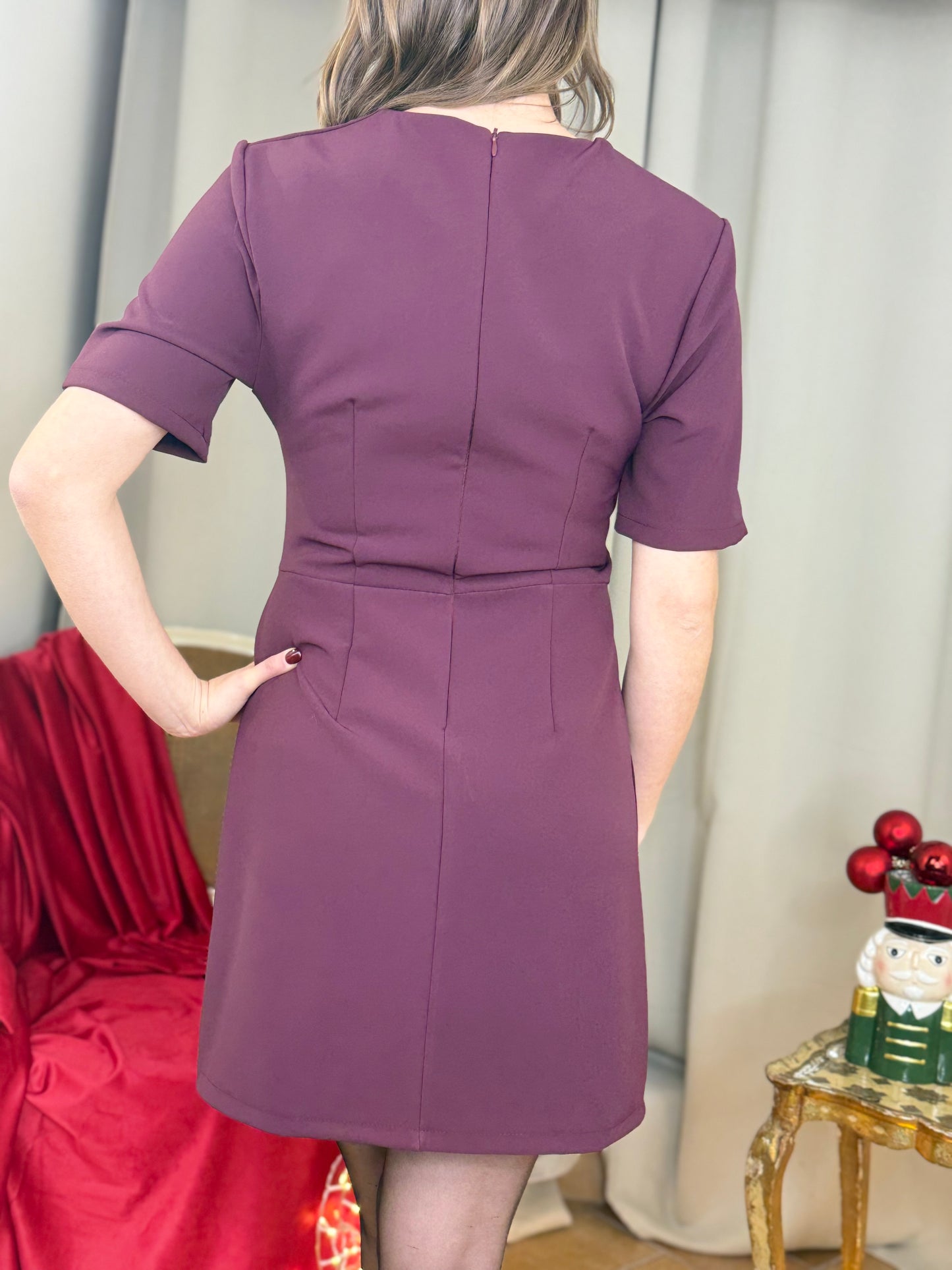 Tubino BORDEAUX scollo a V