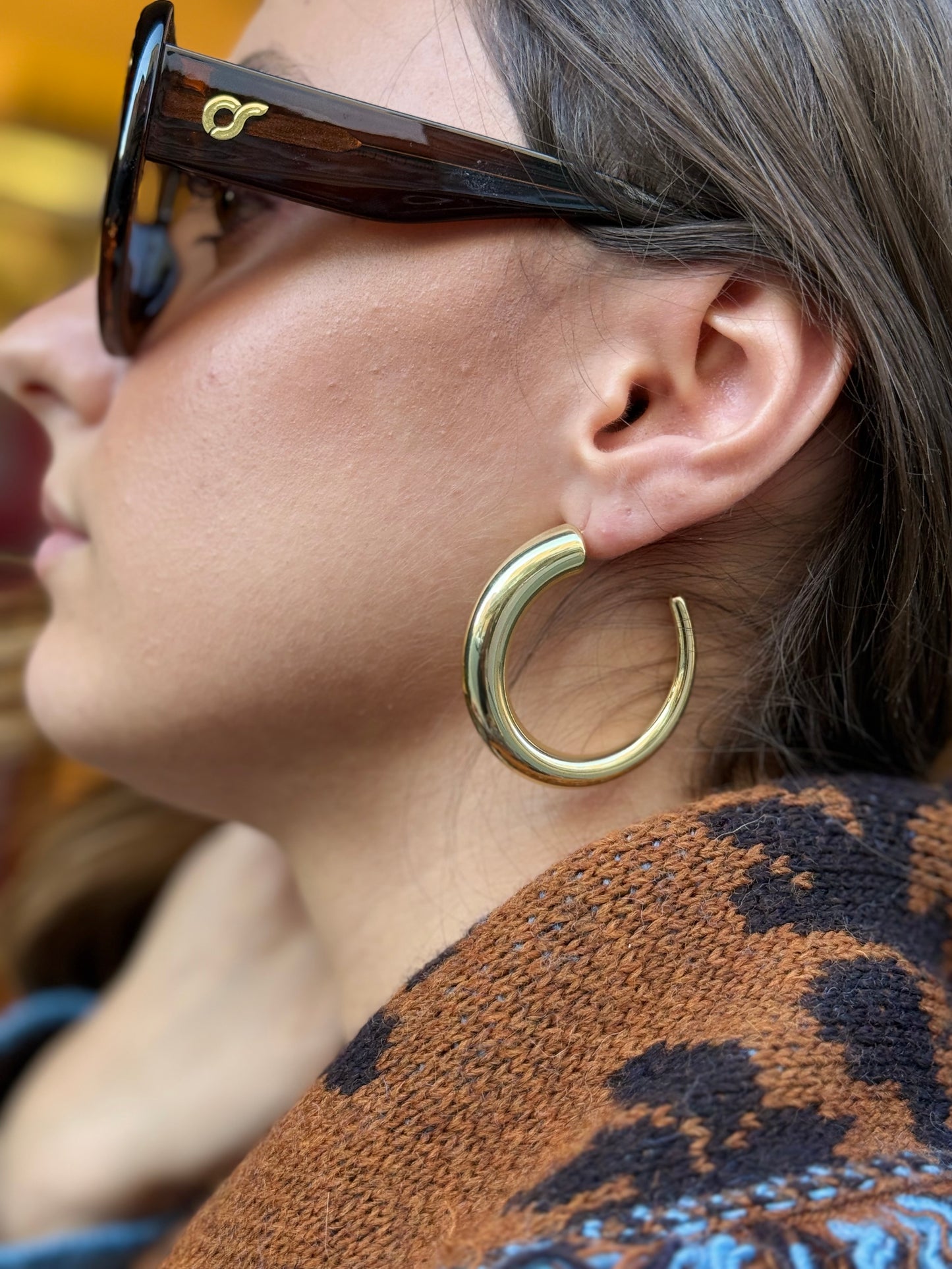 Orecchini Semicerchi MEDI ORO