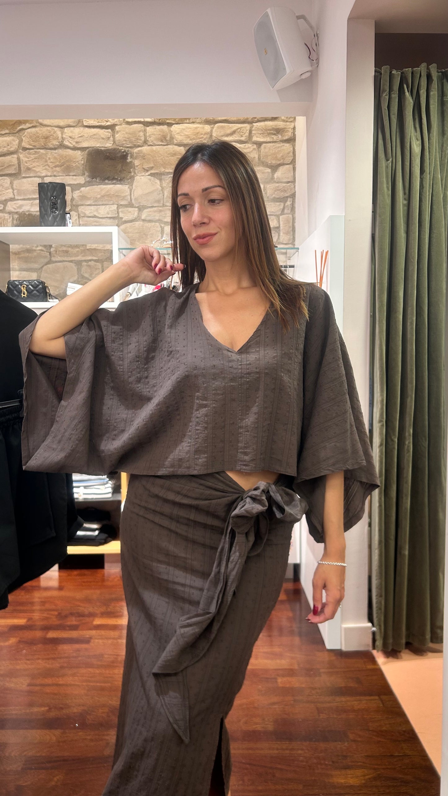 Top MORO manica ampia