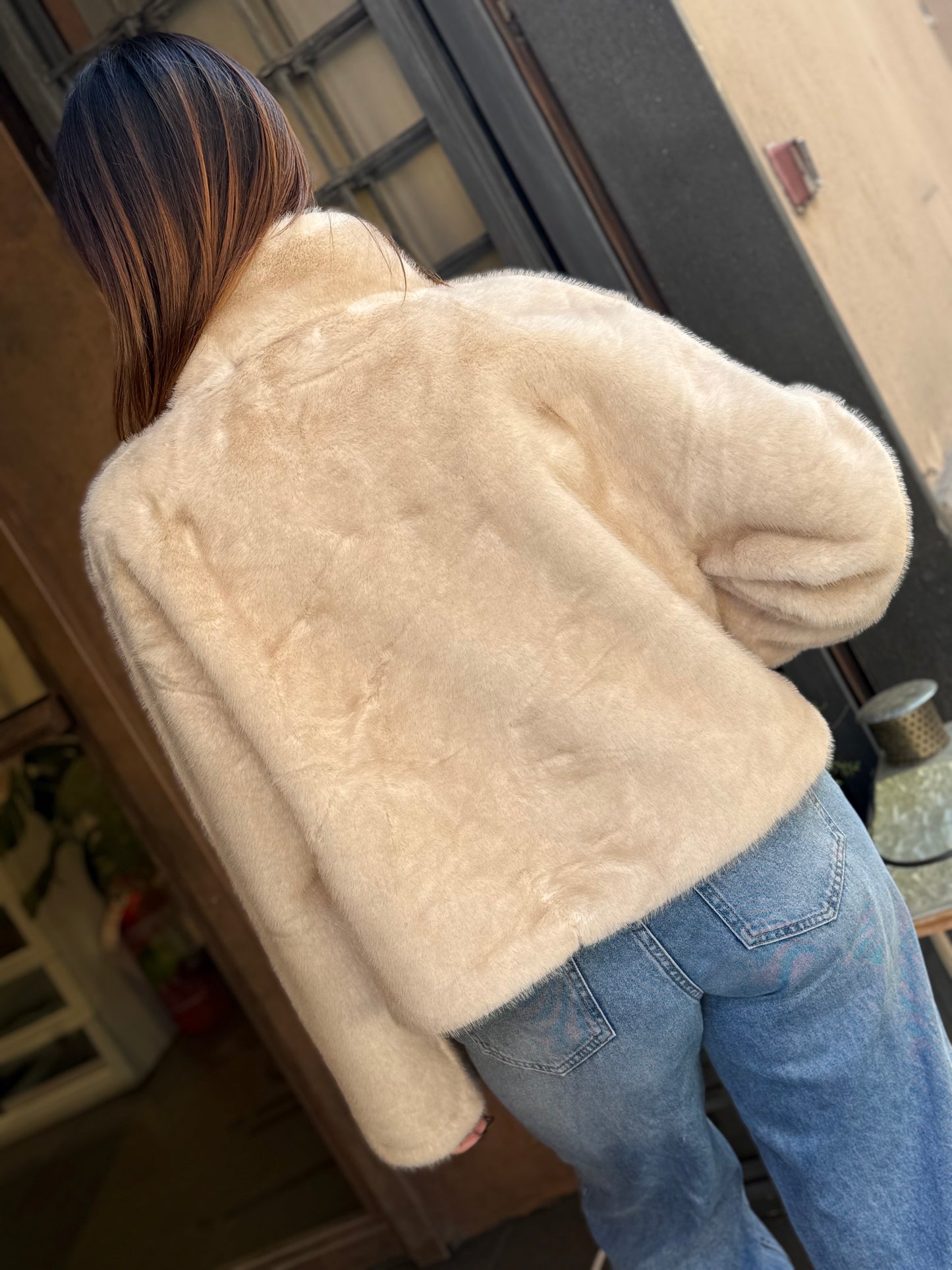 Ecopelliccia ANASTASIA Burro