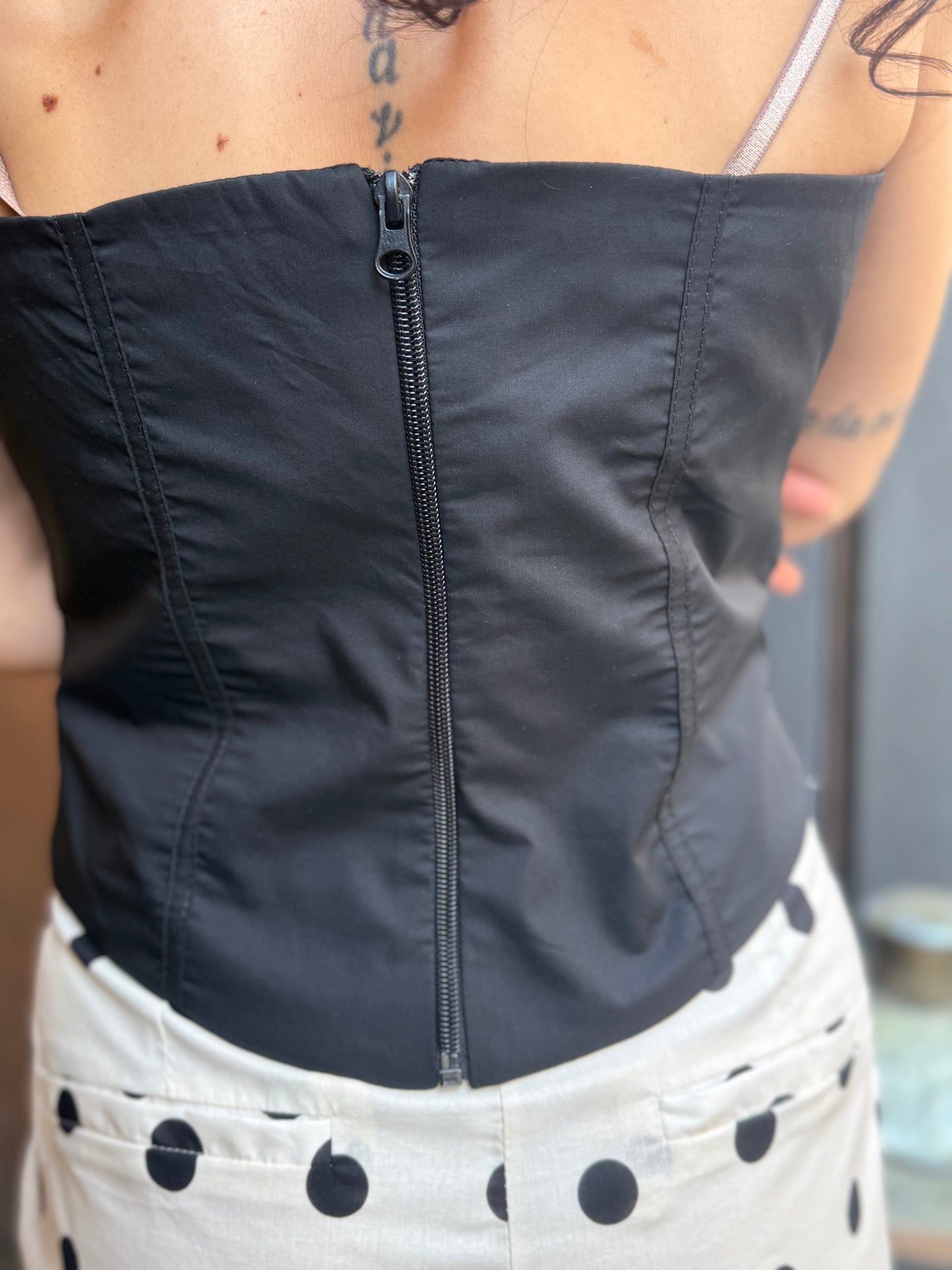 Tensione in Top corsetto Nero