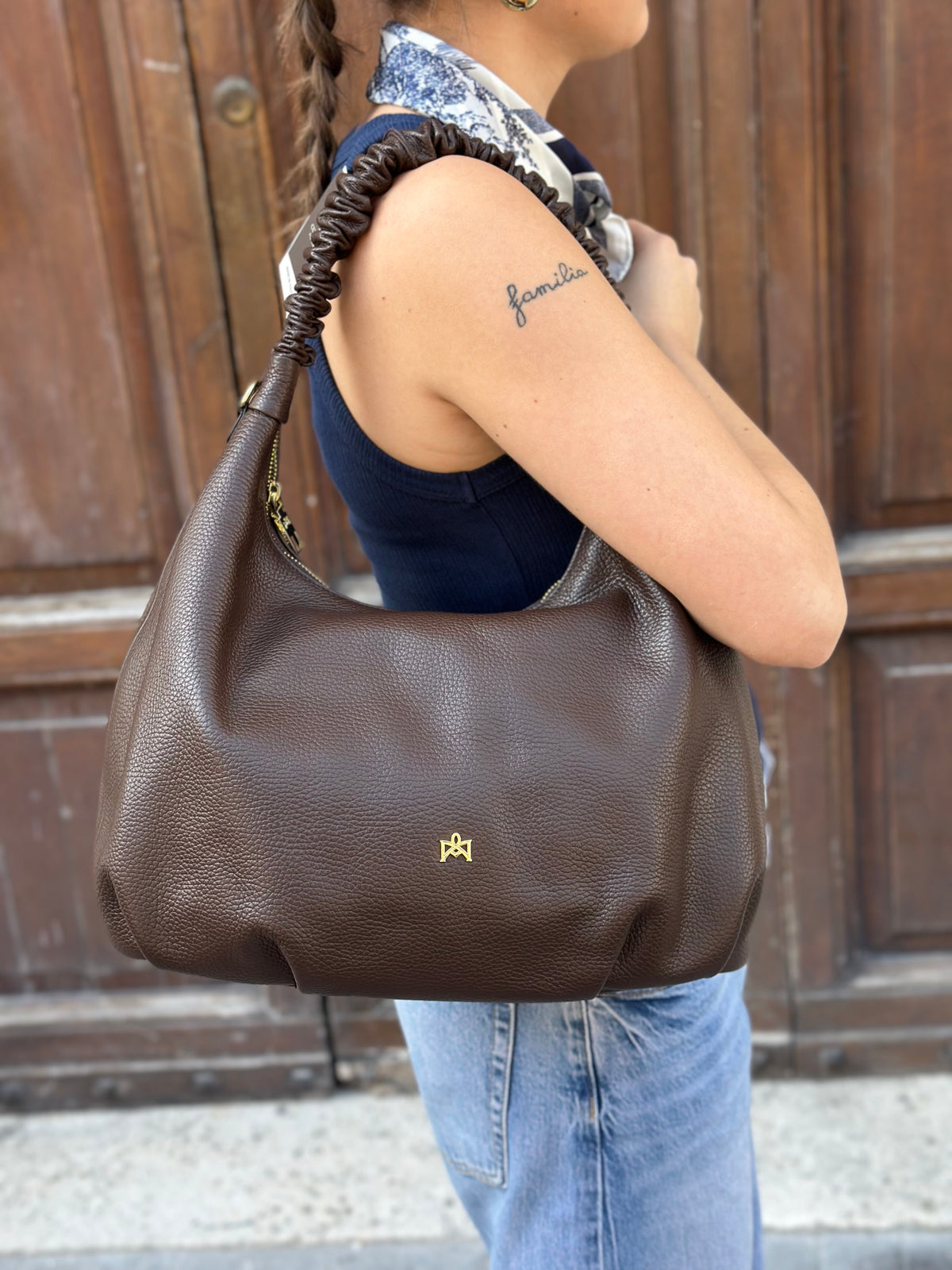Cuoieria Fiorentina CHOP MAXI HOBO CHOCO