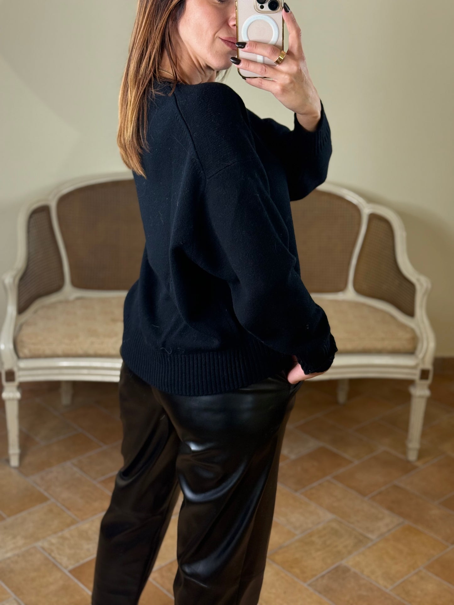 Tensione In Maglione girocollo NERO