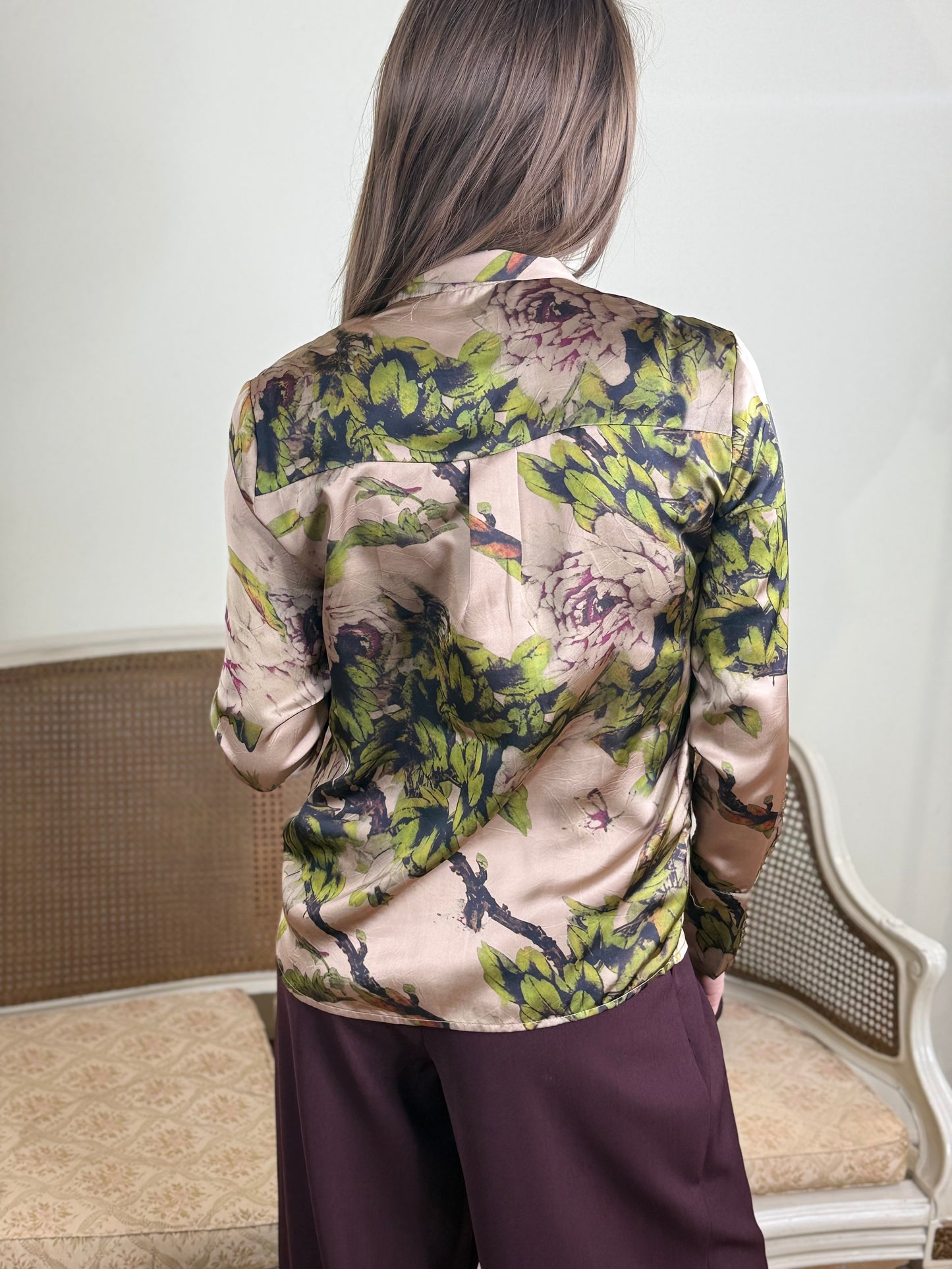 Anonyme Camicia BRANCHES SHIRT beige/rosa