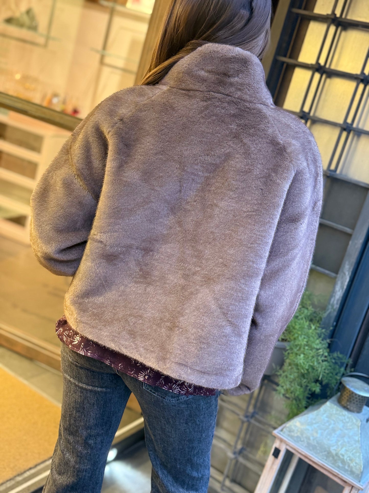 Ecopelliccia FRANCESCA Taupe