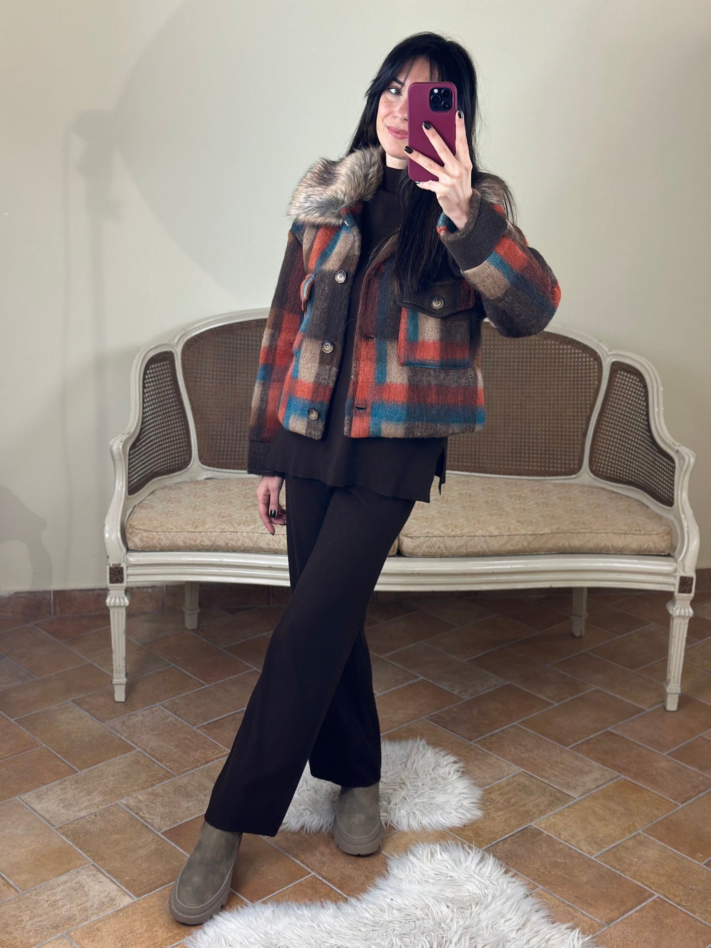 Set in maglia CIOCCOLATO (maglia+pantalone)