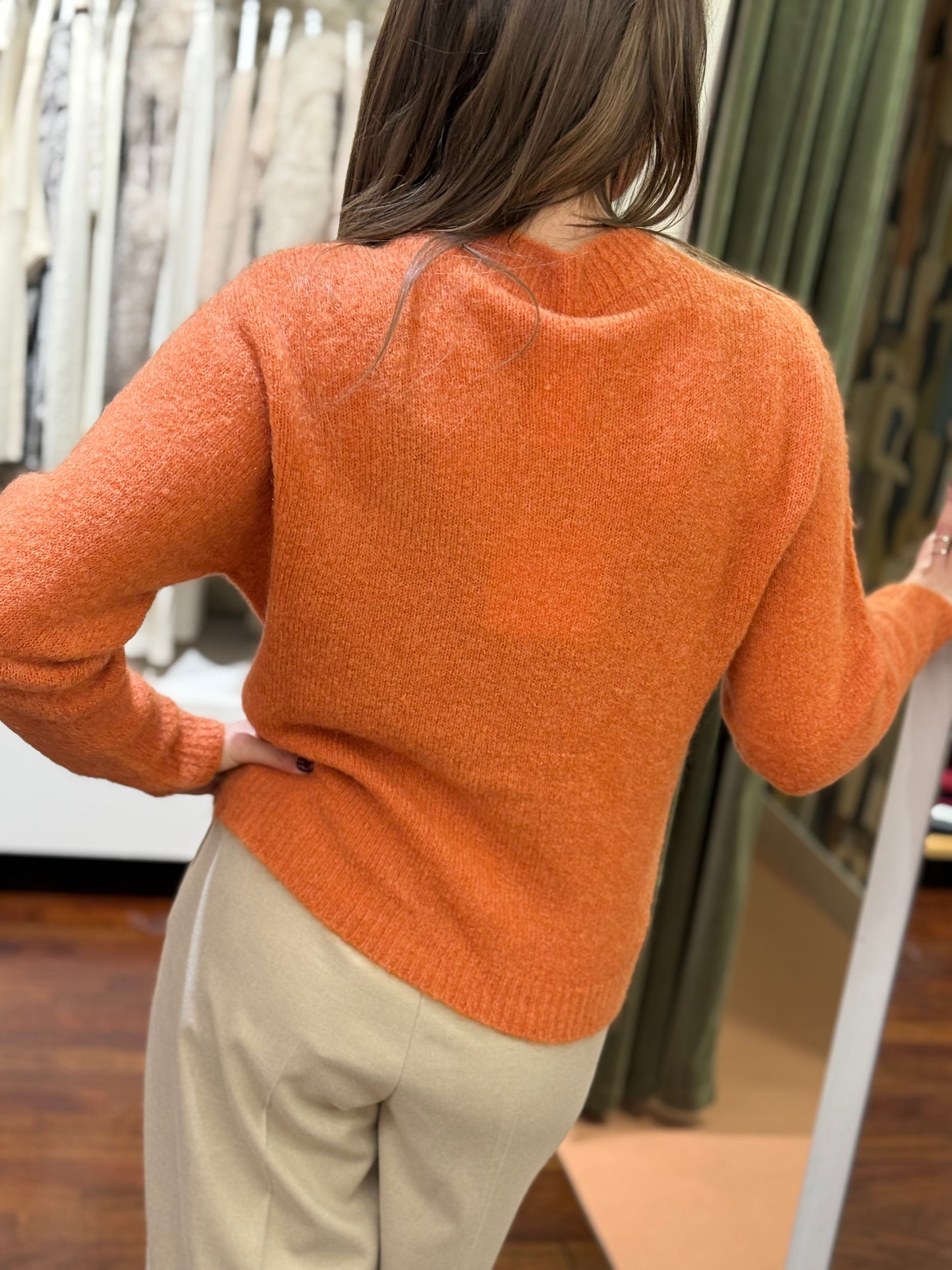 Tensione In Maglia in mohair ARANCIO