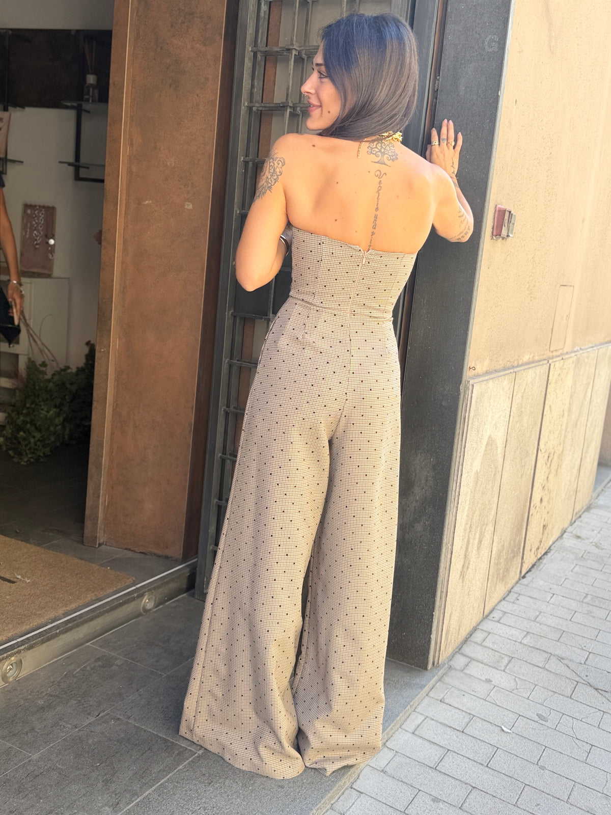 BohemianVì Jumpsuit a pois