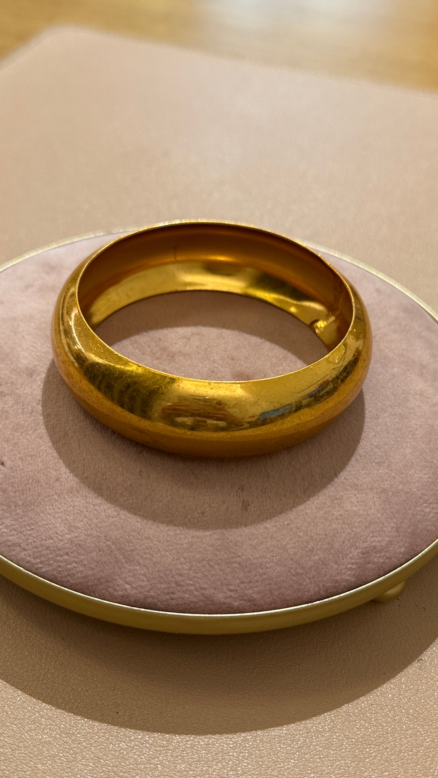 Bracciale rigido liscio Oro