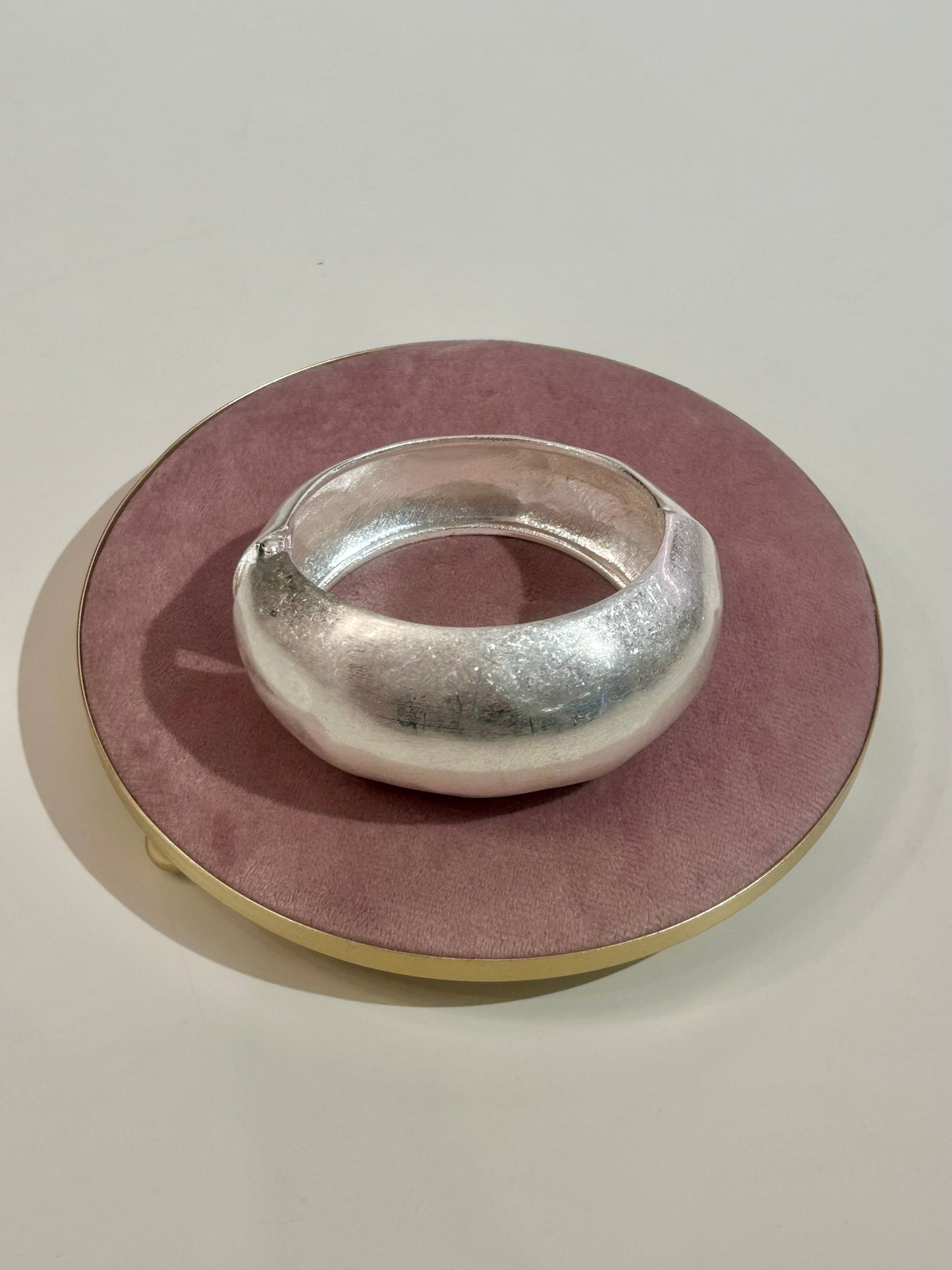 Bracciale maxi satinato ARGENTO