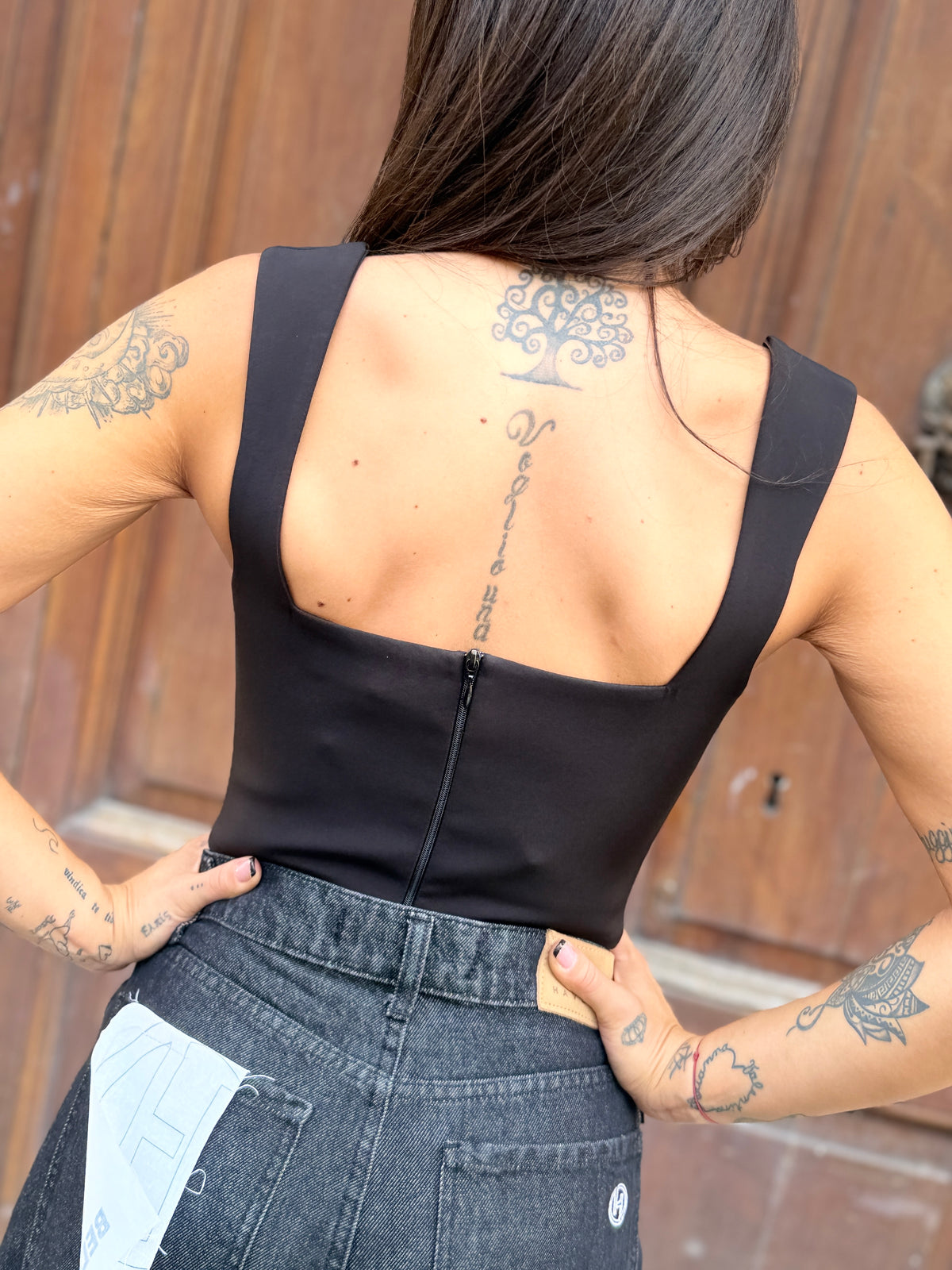 Silence Limited AMBER TOP BLACK