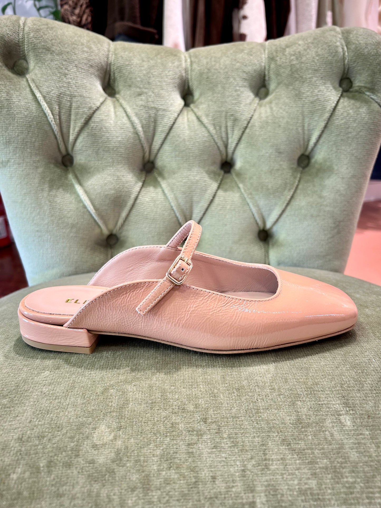 Mules in naplak DARK PINK