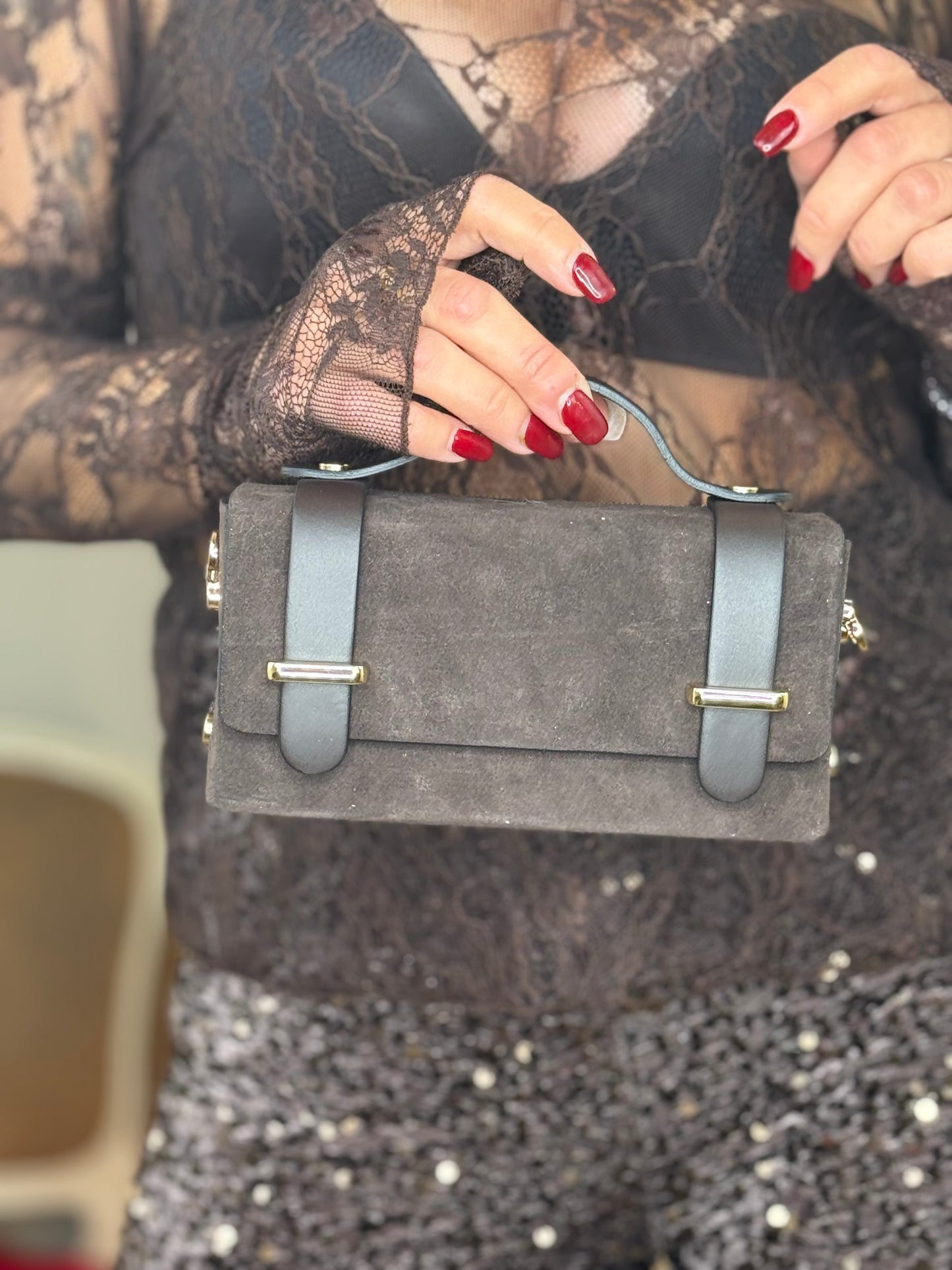 Borsa mini scamosciata VIOLANTE