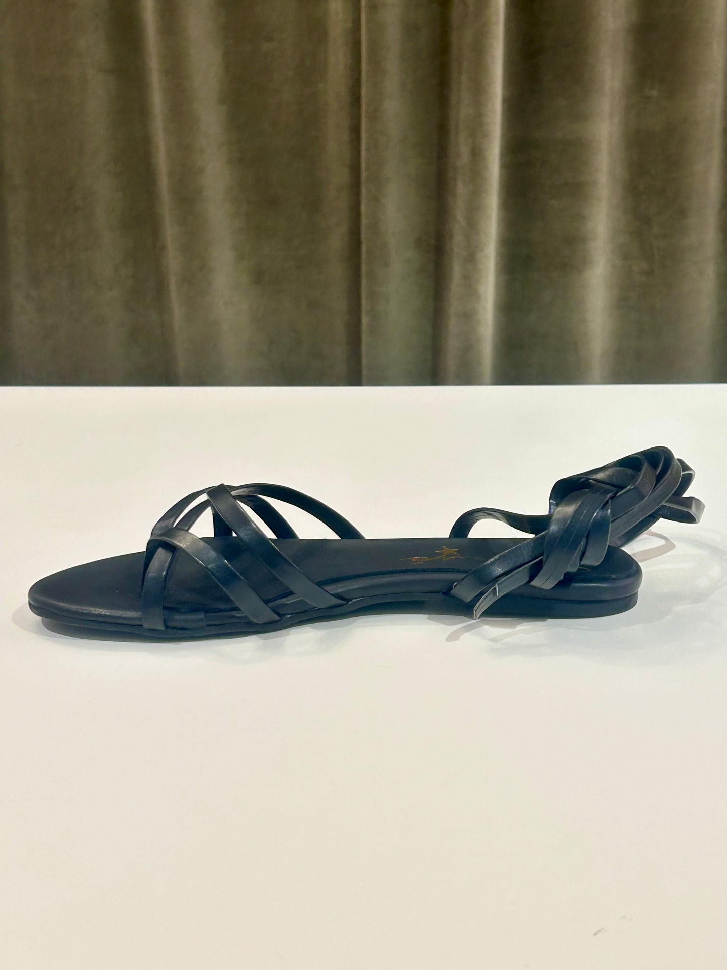 Ranyé infradito NERO alla schiava