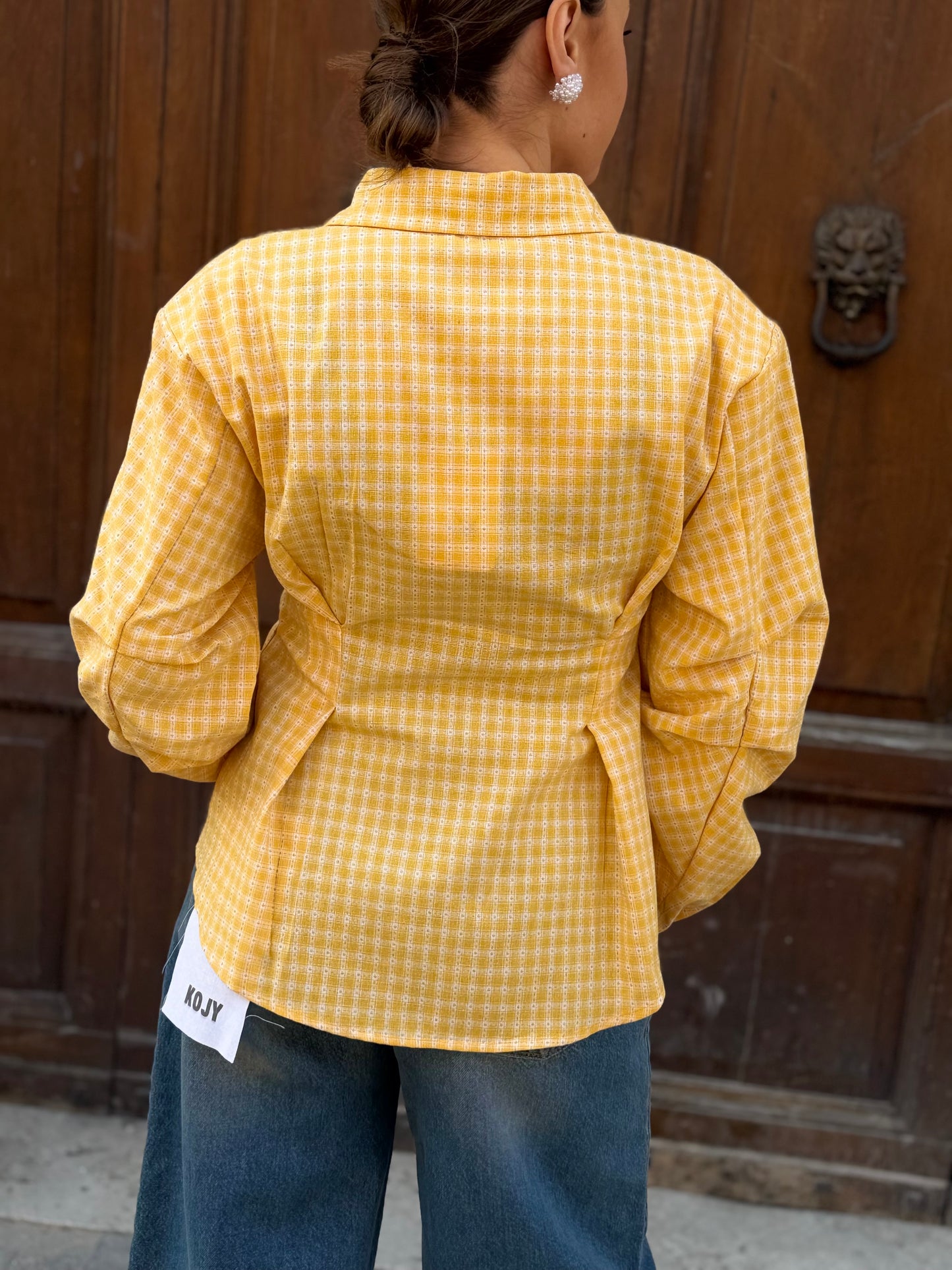 Camicia Check Gialla