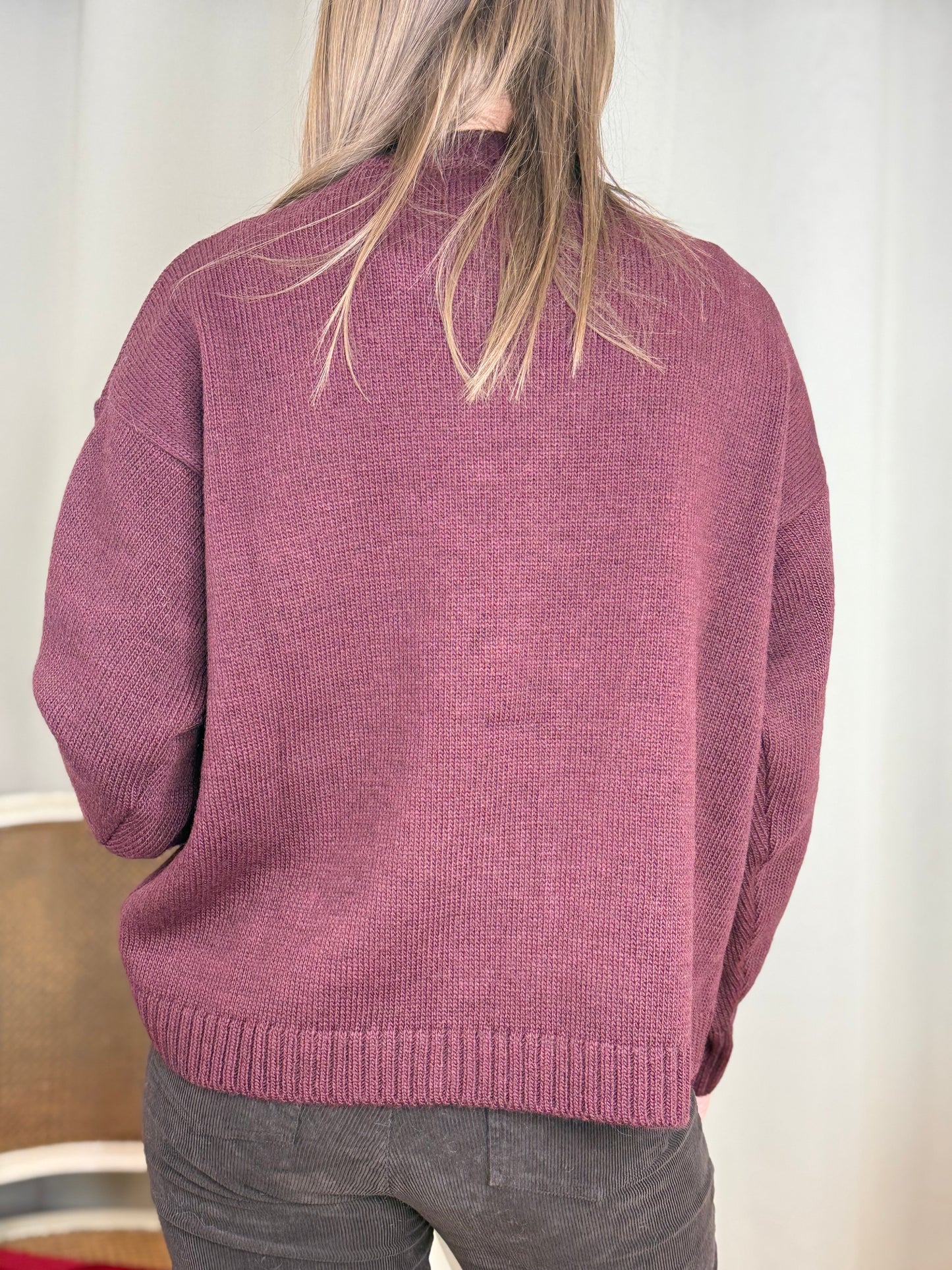 Tensione in Maglia TEDDY BORDEAUX