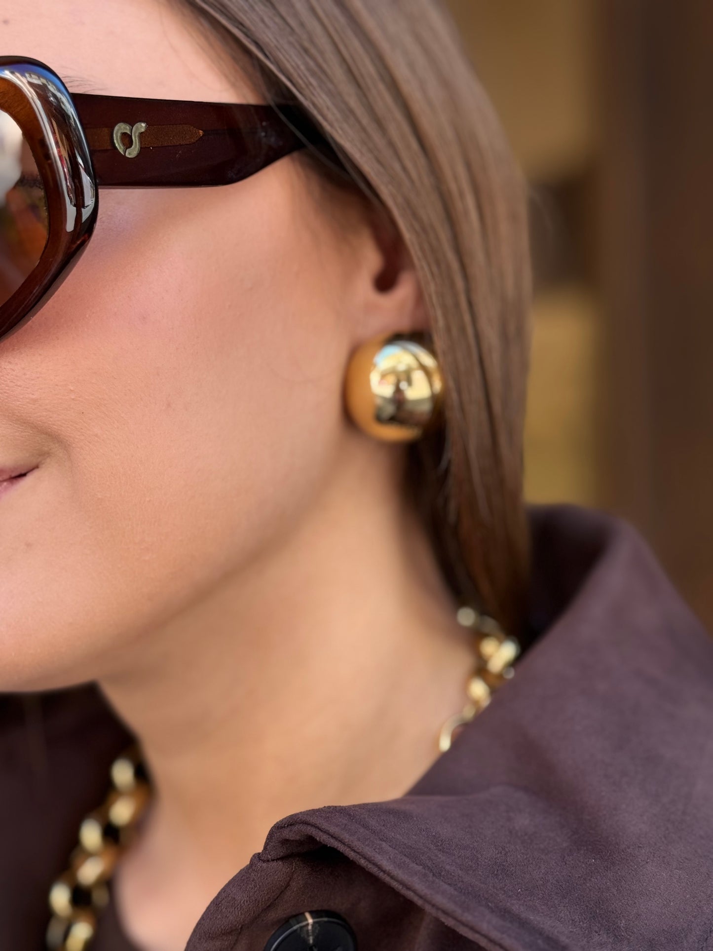 Orecchini bombati ORO big