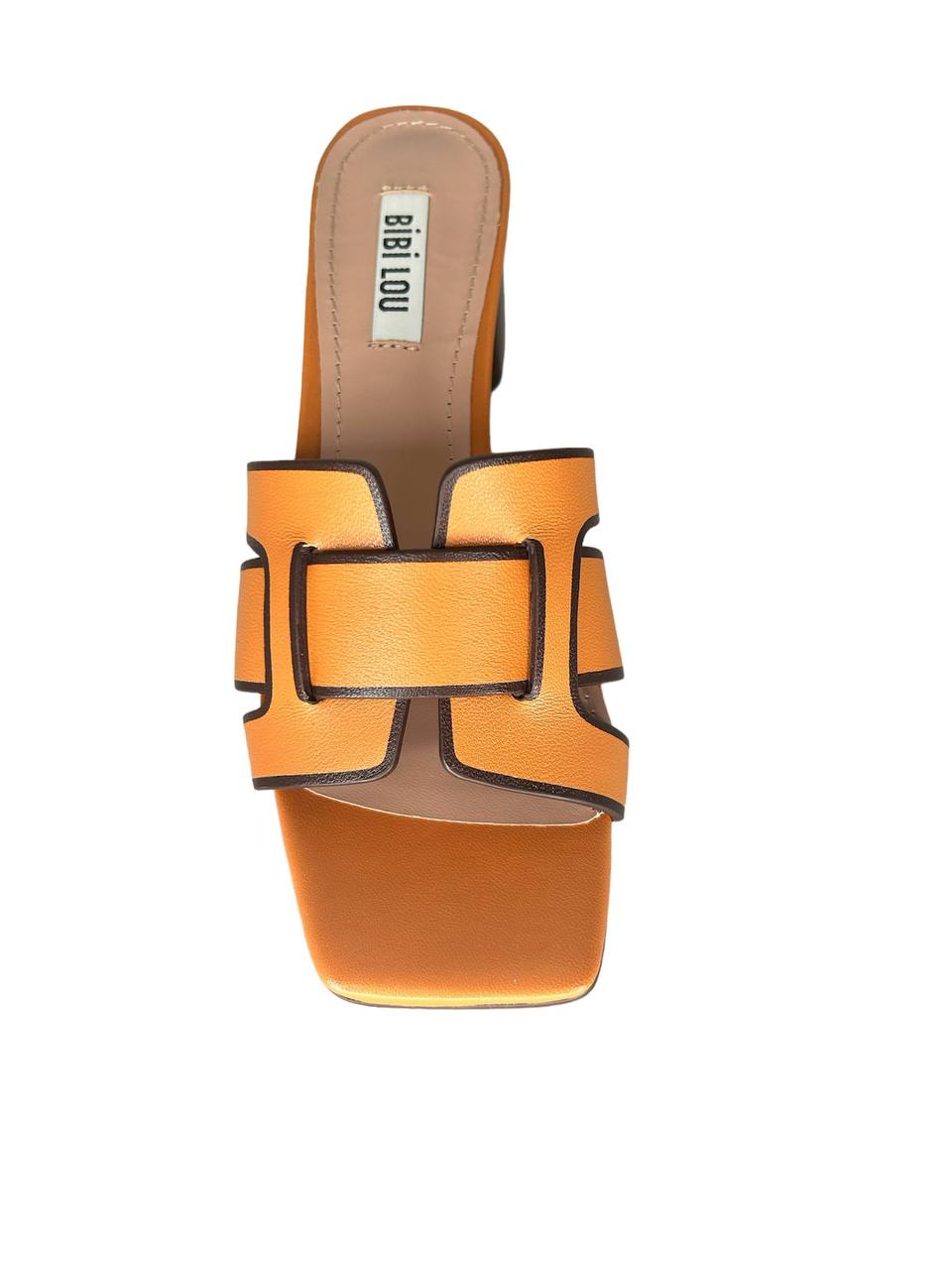 Bibi Lou Ciabatta con tacco kid leaher terracota