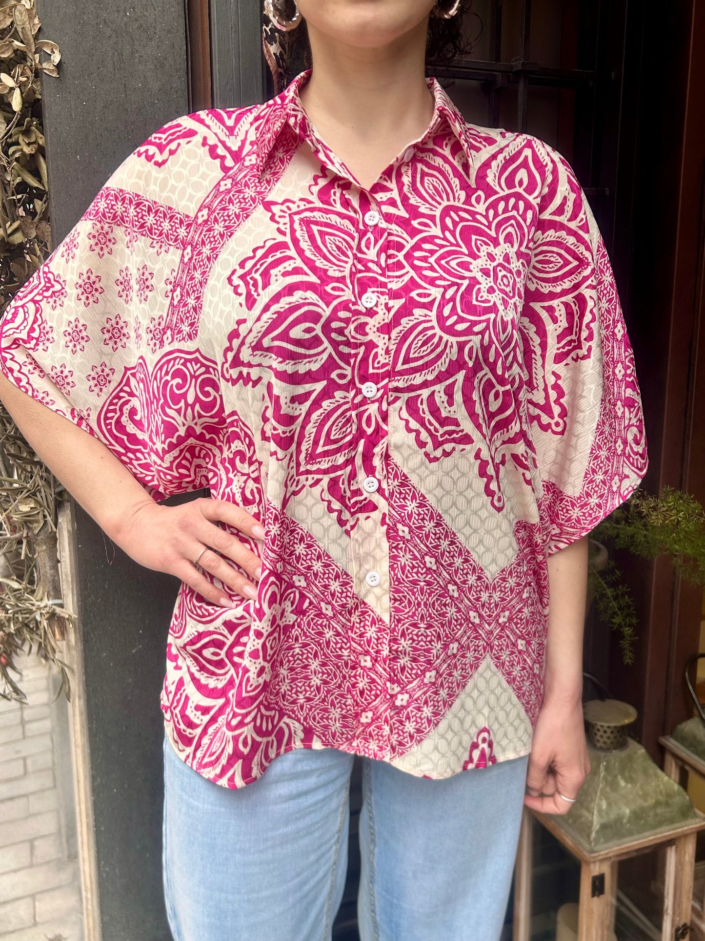 Anonyme Camicia FRAME SHIRT orchid