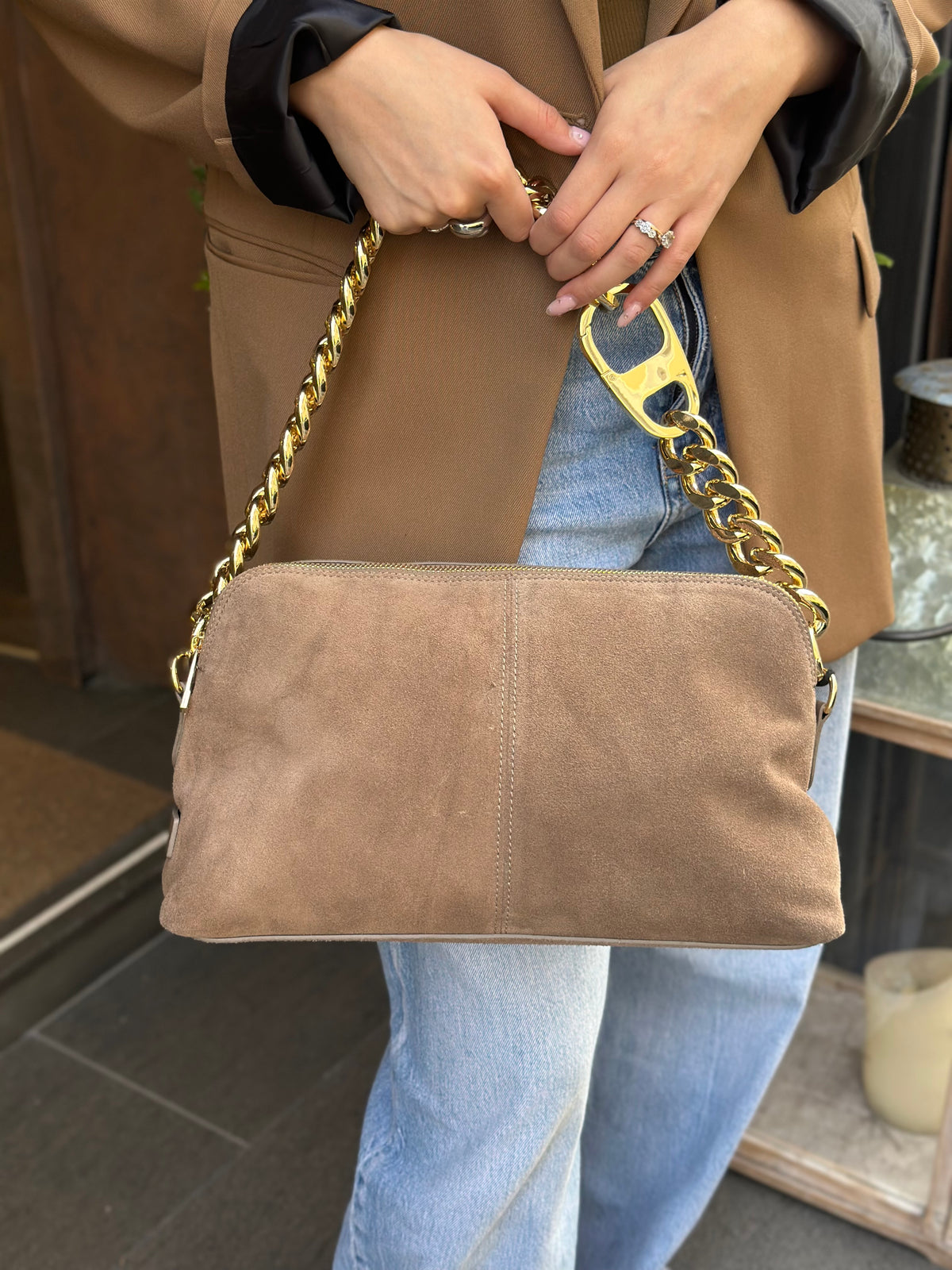 My Best Bag MICHELLE SUEDE TAUPE