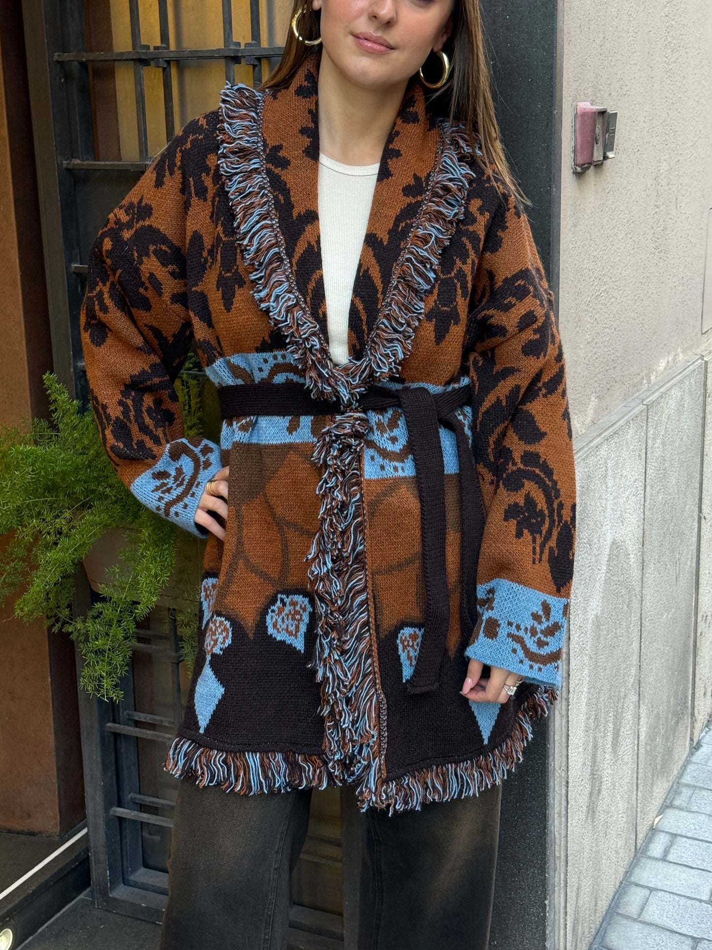 Tensione In Cardigan con frange ALANUI ETRO