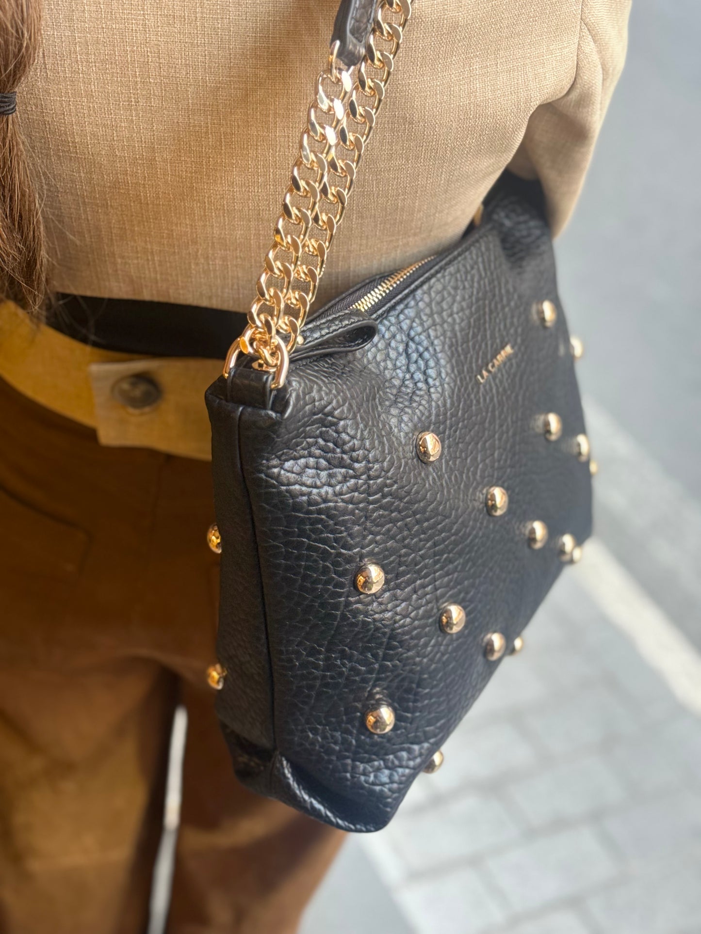 La Carrie Borsa NAVAJO ZIP SHOPPER NERA