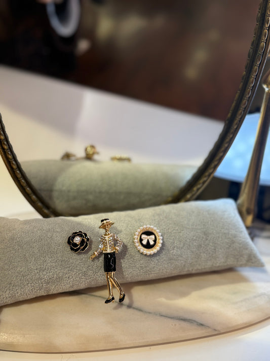 Set spille donna+rosa+fiocco