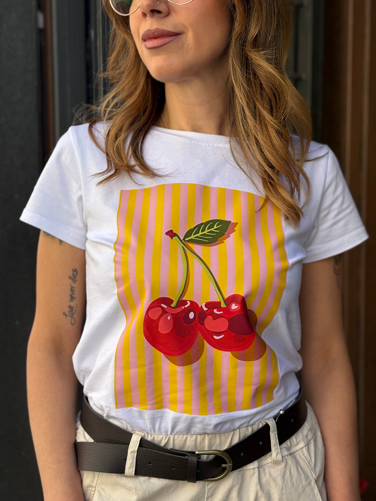 T-shirt stampa "CILIEGIE"
