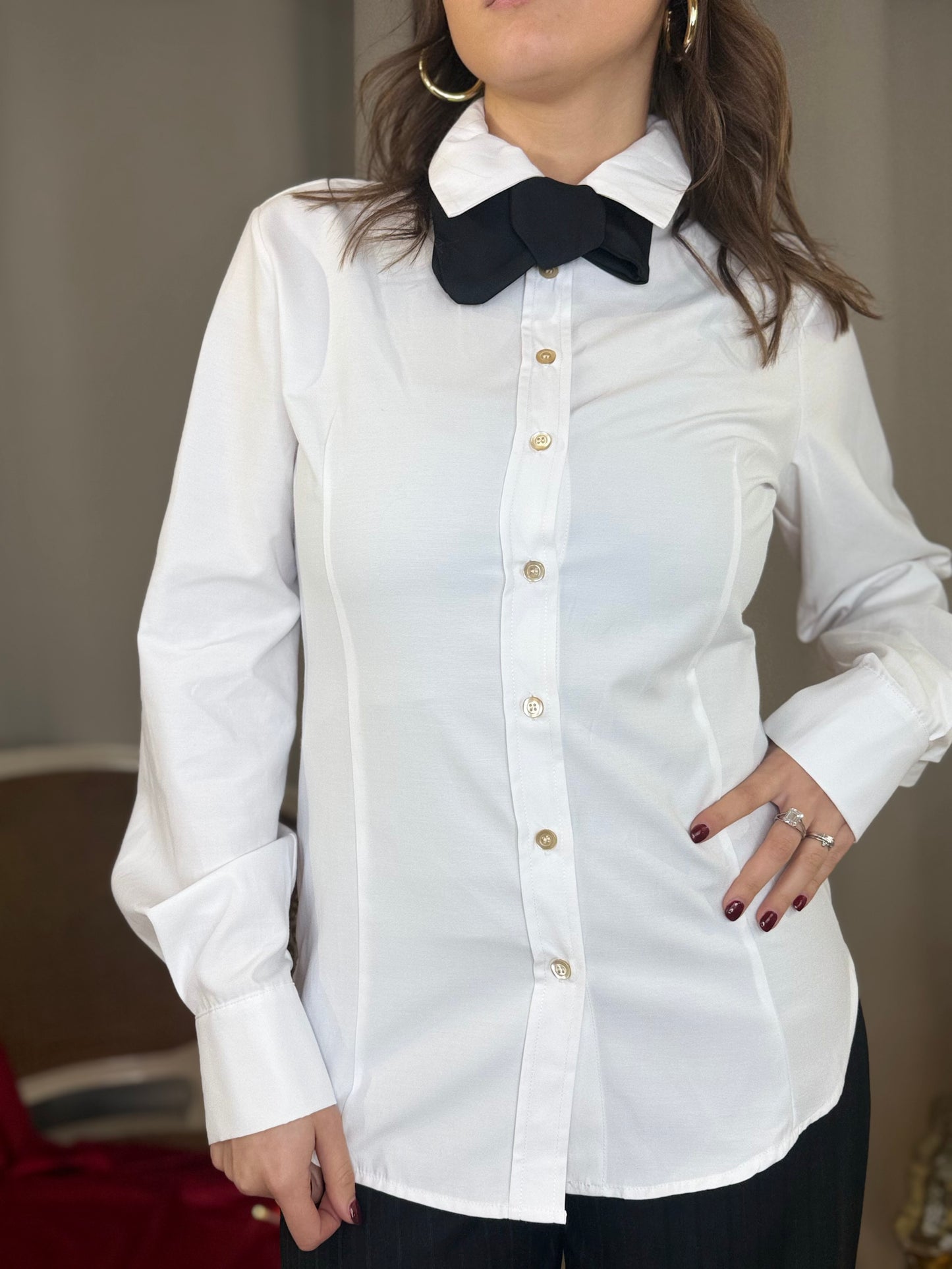 Tensione in Camicia con papillon