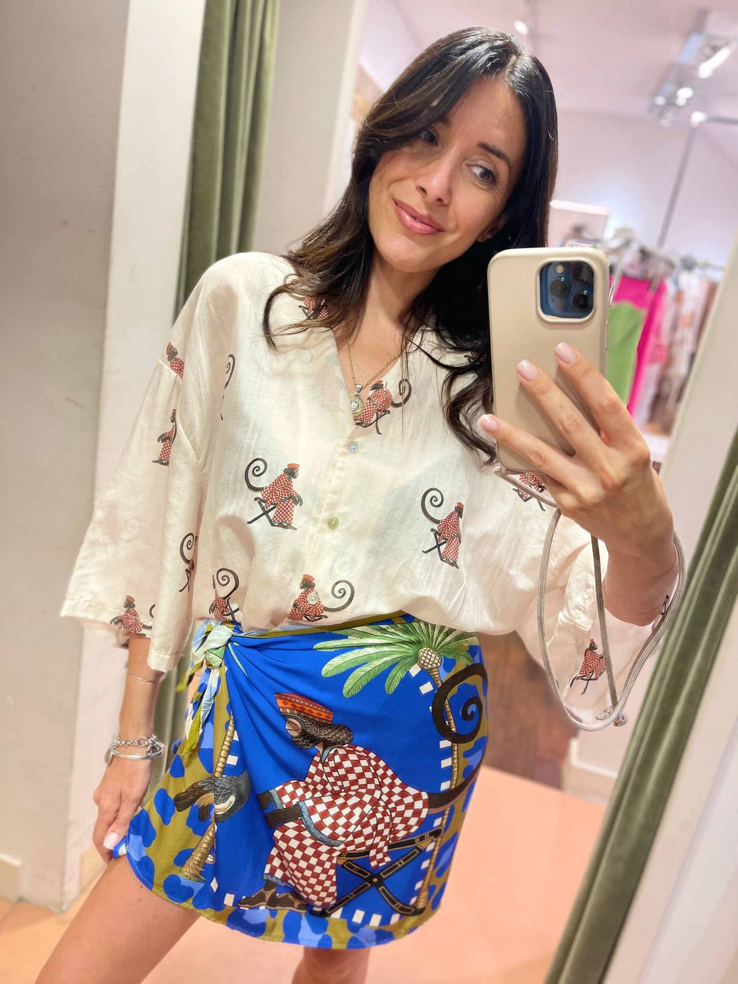 Tensione in Camicia misto seta MONKEY