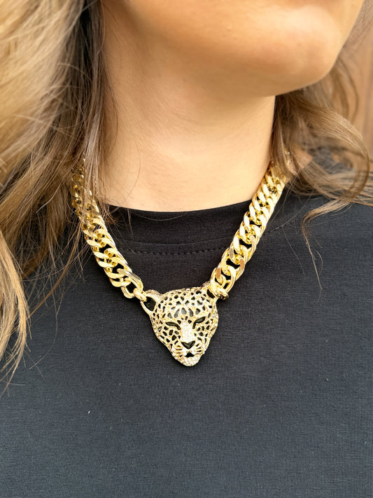 Collana girocollo Tiger STRASS