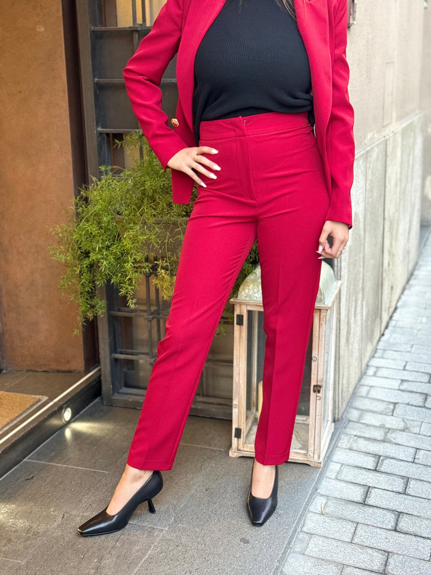 Silence Limited PANT SLIM RED