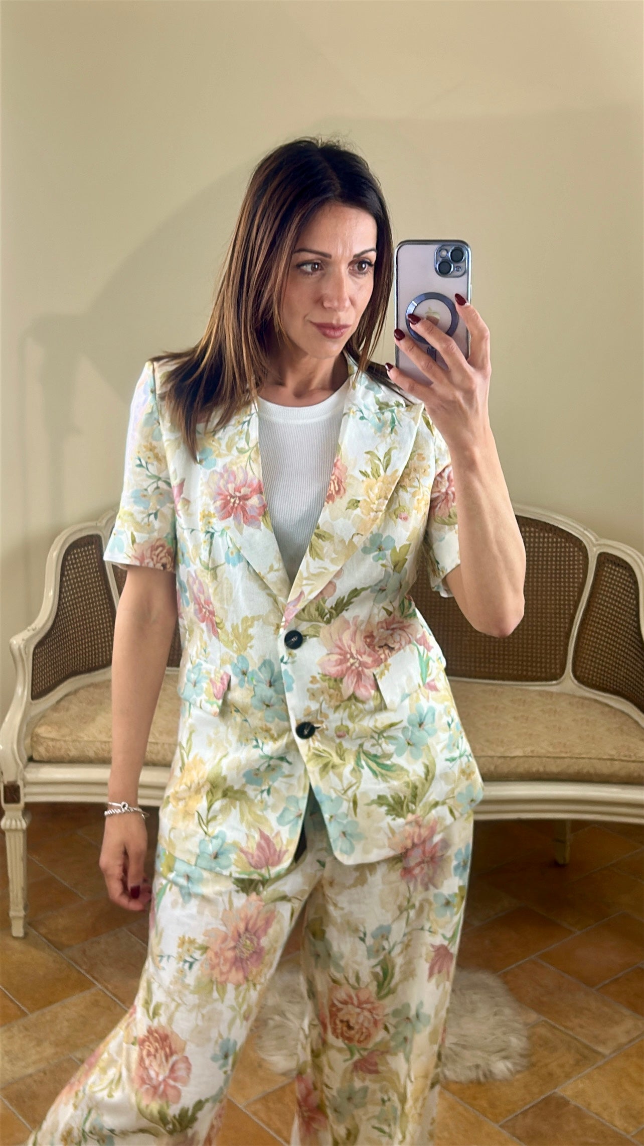 Tensione in Giacca manica corta "FLORA"