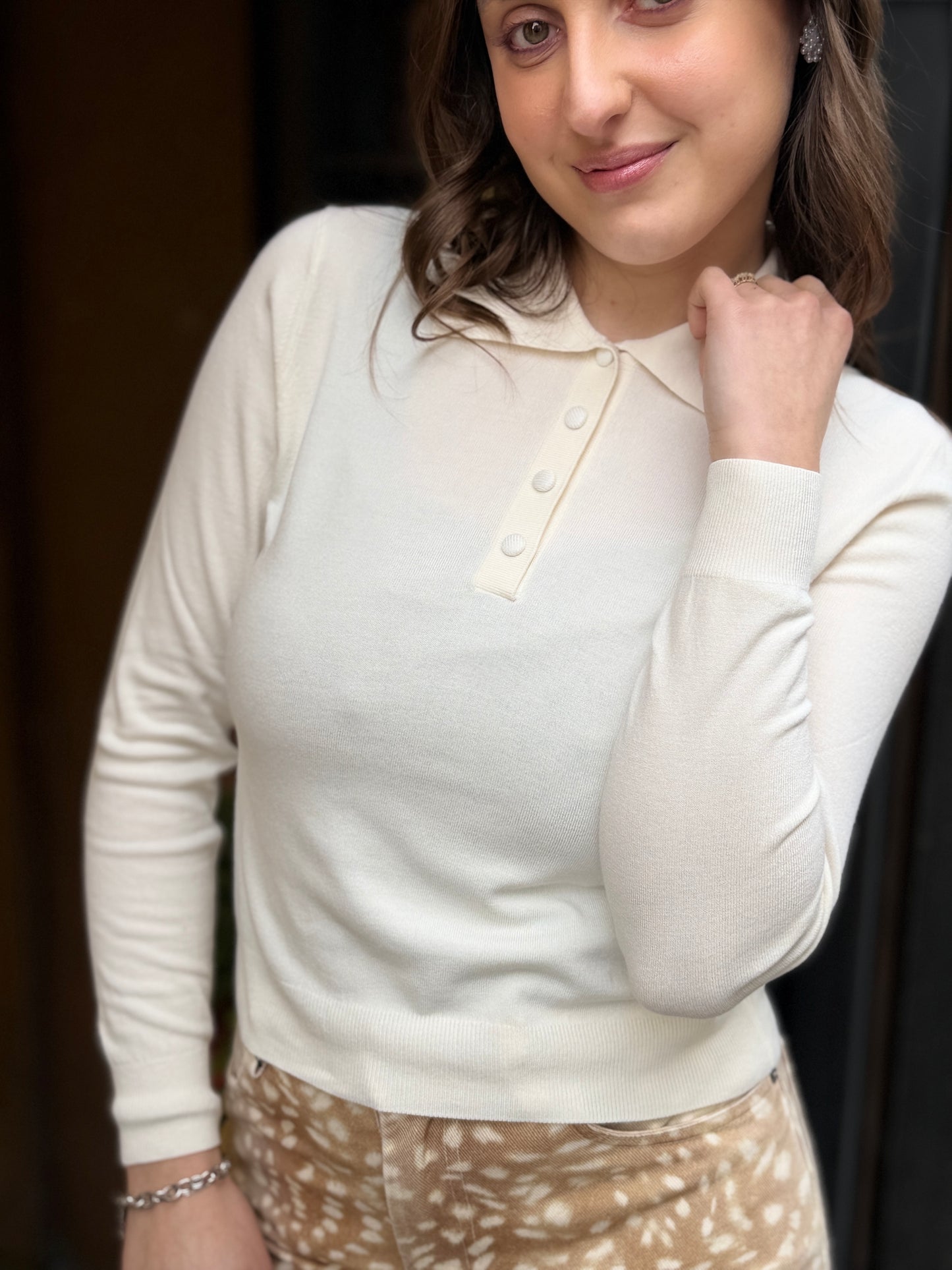 Tensione in Maglia Polo CREMA