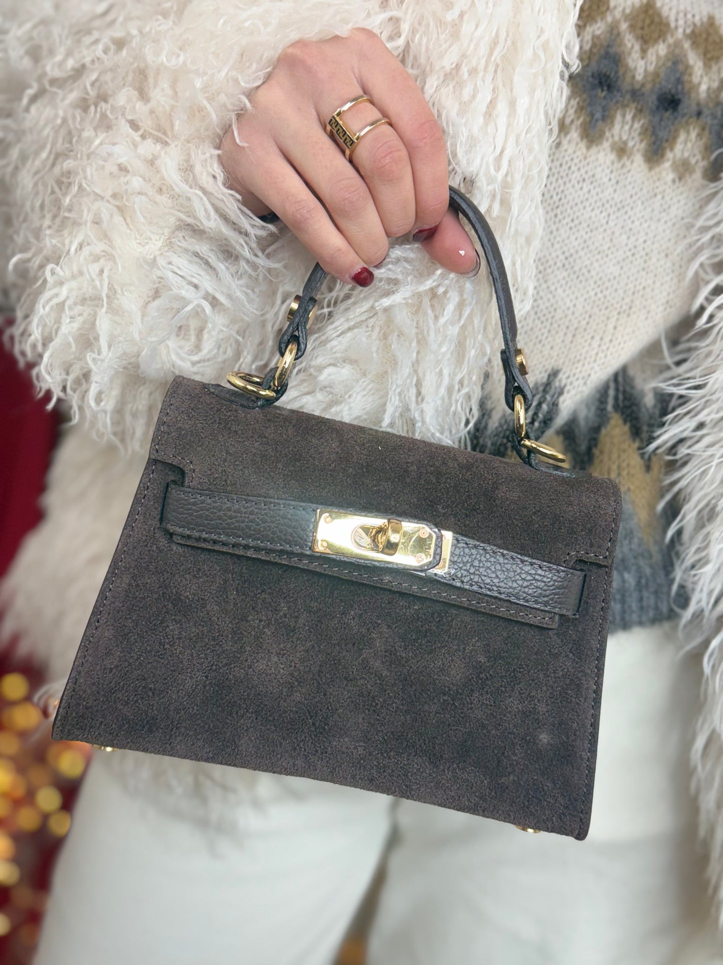 Borsa scamosciata KYLIE